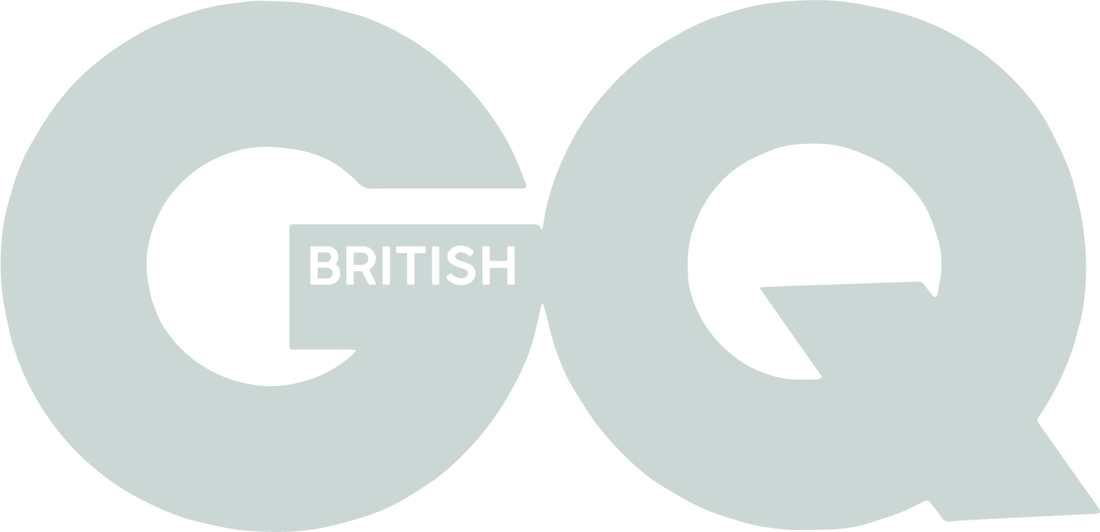 Large, stylized letters 'Q' and 'Q' with the word 'BRITISH' inside the left 'Q'.
