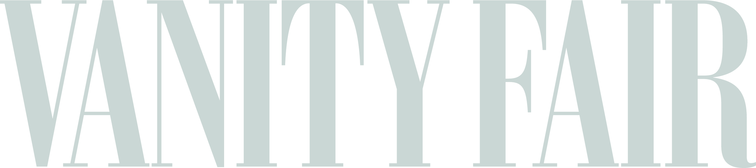 The Vanity Fair logo in large, stylized gray text.