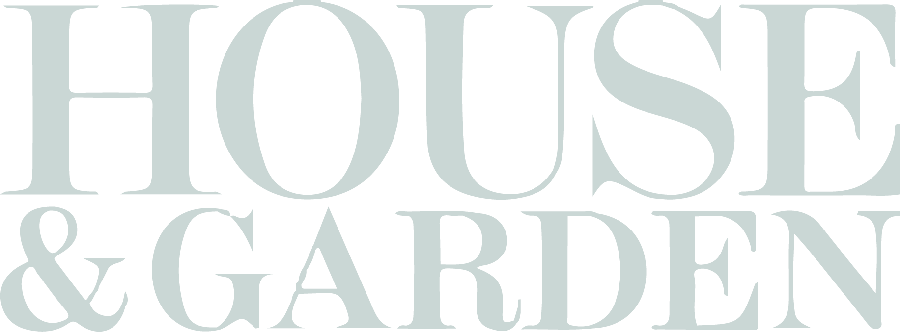 Text reading 'House & Garden' in large stylized font.
