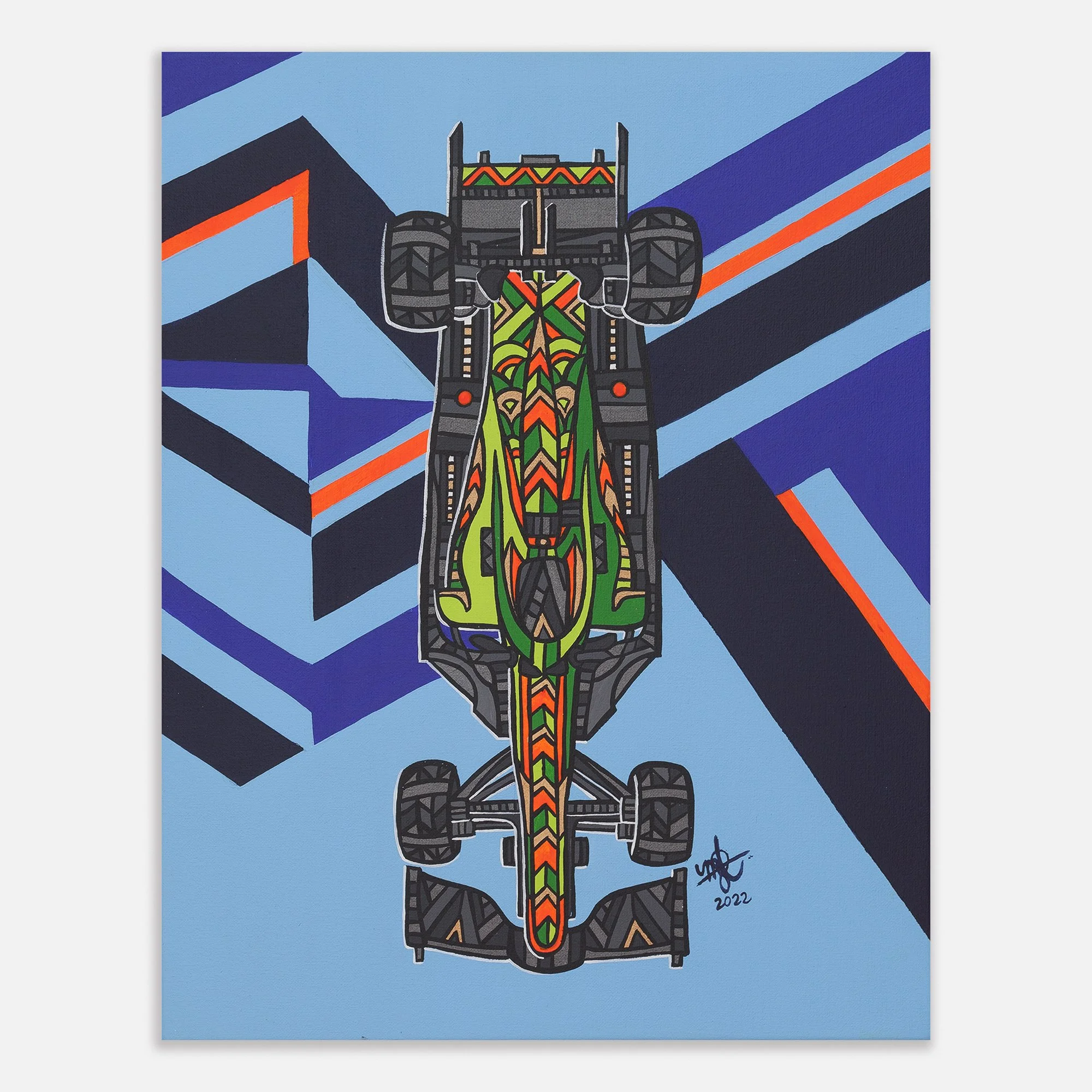 Crossing Lines - Orange