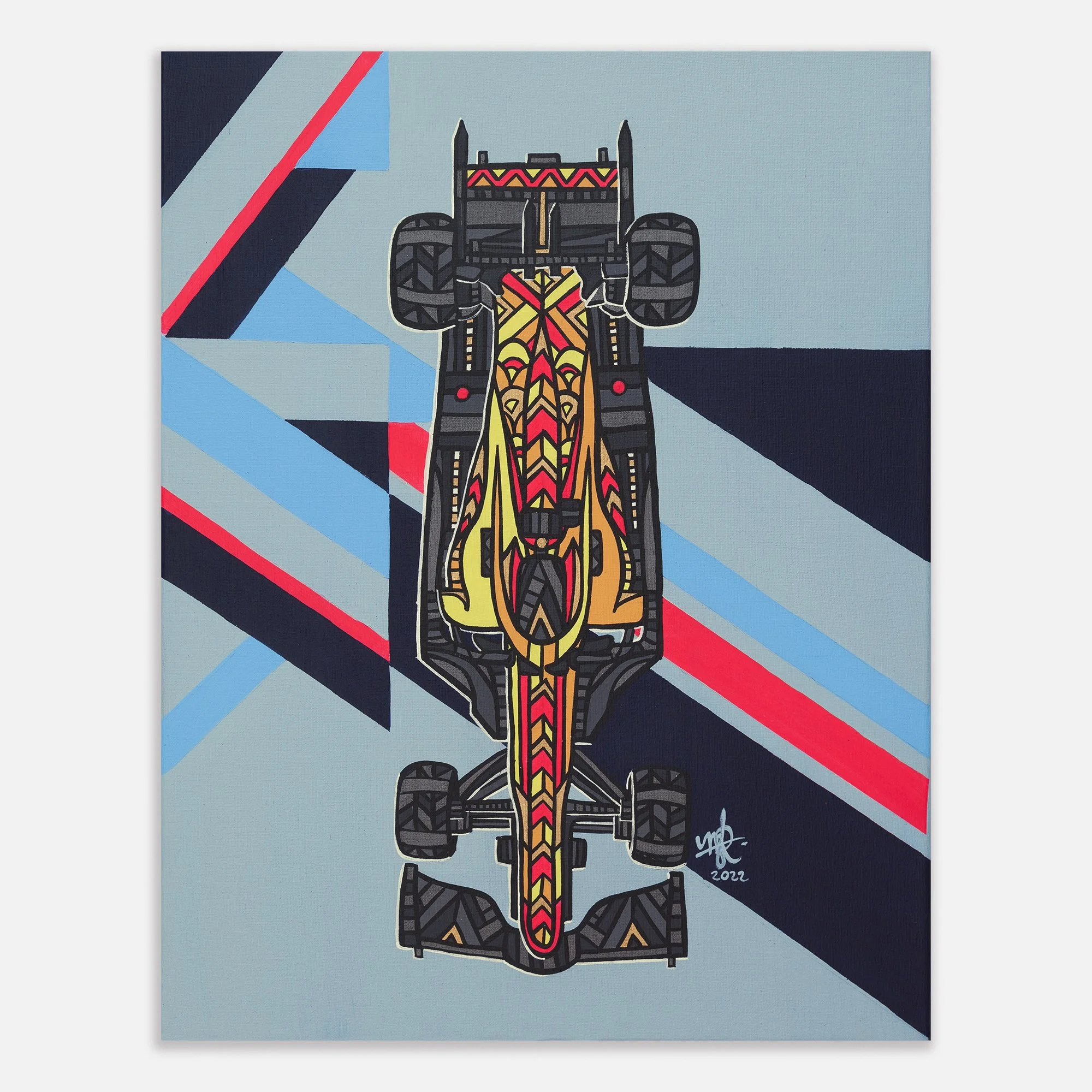 Crossing Lines - Pink