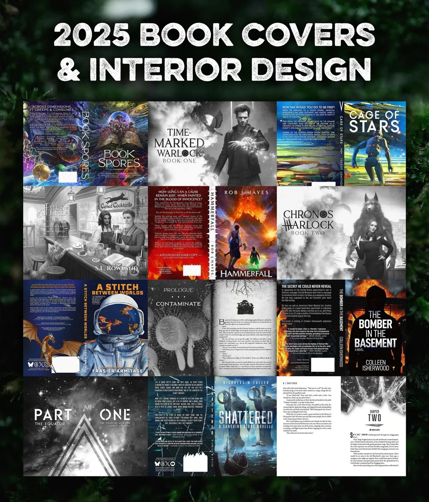 It feels surreal that I officially launched my book design side gig only 4 months ago, and already I&rsquo;ve worked on some incredible projects (with even more still under wraps). Thank you to authors @robjhayes2013 @gameoverstation @slrowlandauthor