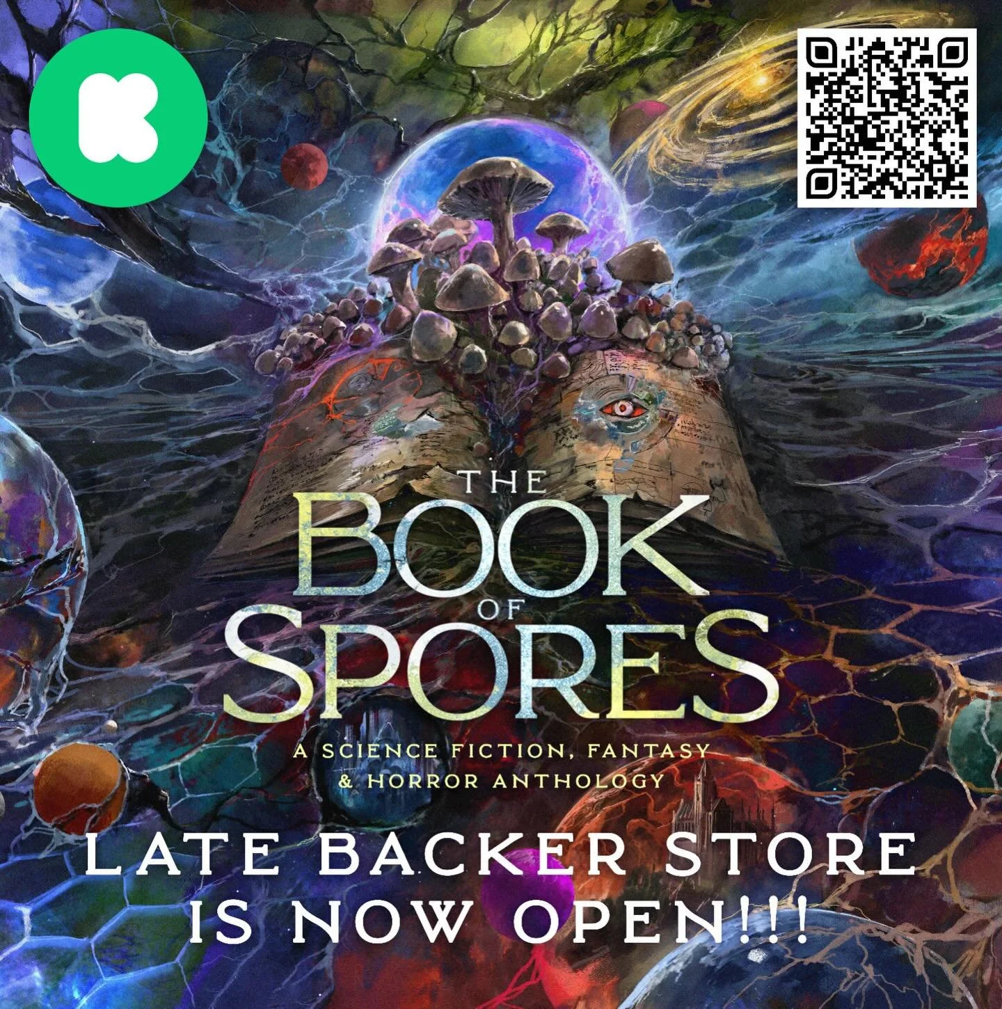 THE BOOK OF SPORES late backer store is now open!!! If you weren&rsquo;t able to get our Kickstarter-exclusive deluxe edition anthology during the campaign, now is your chance to buy a copy. The store also includes the eBook and paperback editions, a