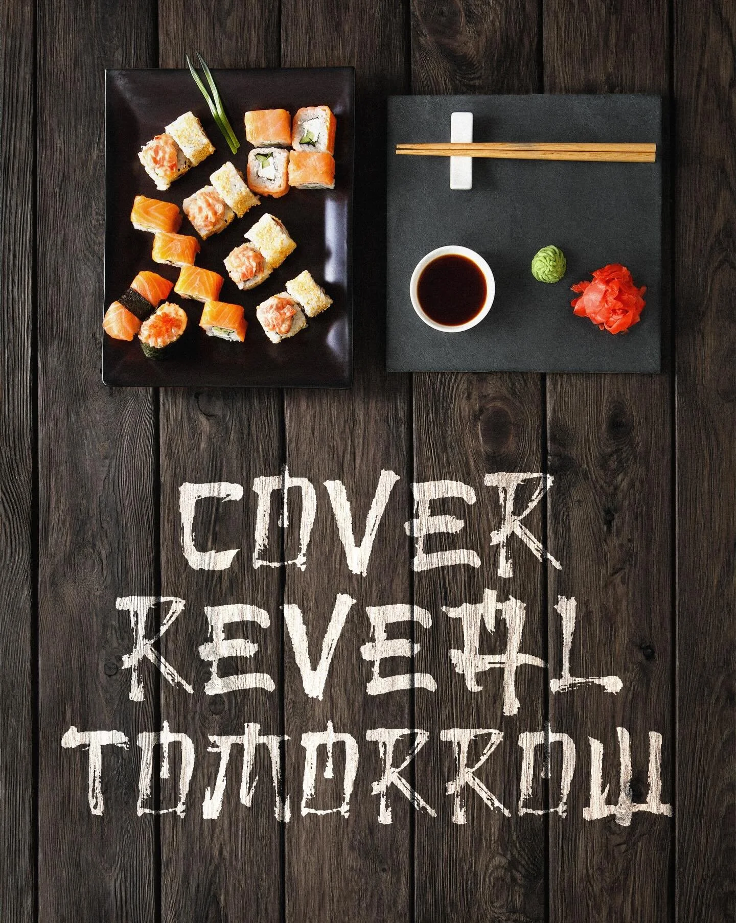 🍣 THE KNIVES ARE OUT 🔪
TOMORROW I&rsquo;ll be officially unveiling the cover for my standalone Fungalverse novel, A MURDER MOST FUNGAL!!! 🍄