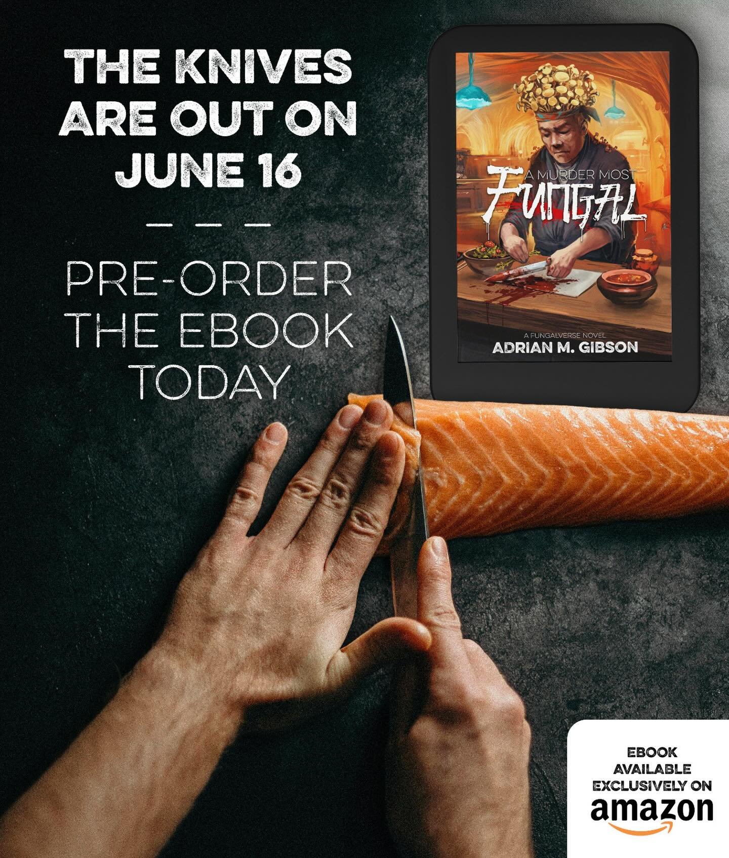 🍄 EBOOK PRE-ORDER AVAILABLE 🍣
In case you missed yesterday&rsquo;s reveal, my new Fungalverse novel A MURDER MOST FUNGAL is releasing on June 16th in paperback, hardcover and eBook. But you can also PRE-ORDER the eBook TODAY on Amazon!!! (🔗 in bio