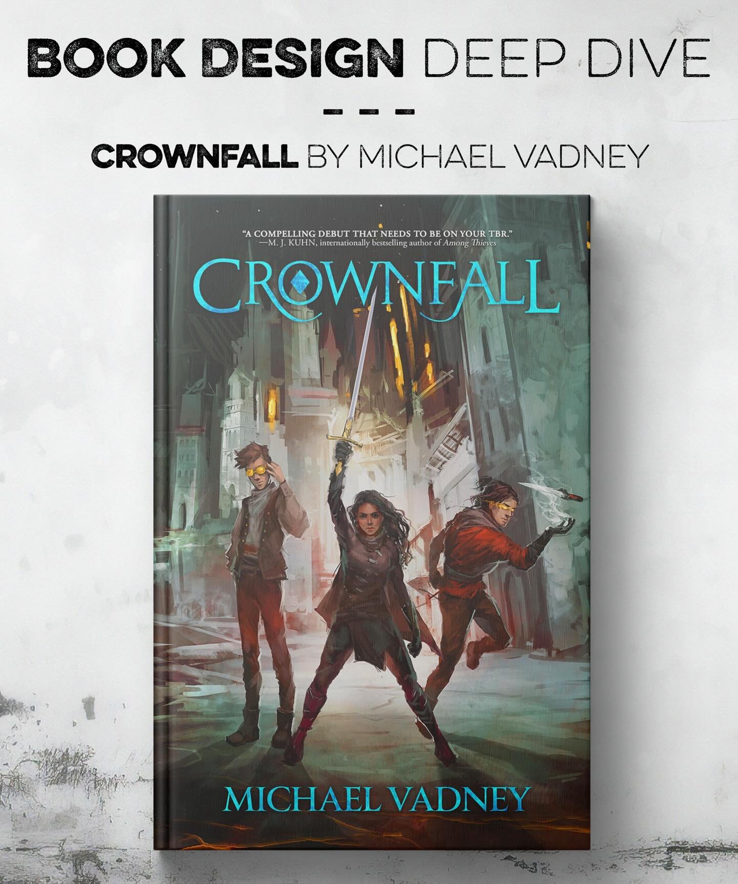 📚 BOOK DESIGN DEEP DIVE 📚
It was an honor to do the full design for @michael_vadney&rsquo;s debut novel, Crownfall. From the cover to the interior graphics to the chapter headers, I&rsquo;m super happy with how this one turned out. Thank you for th