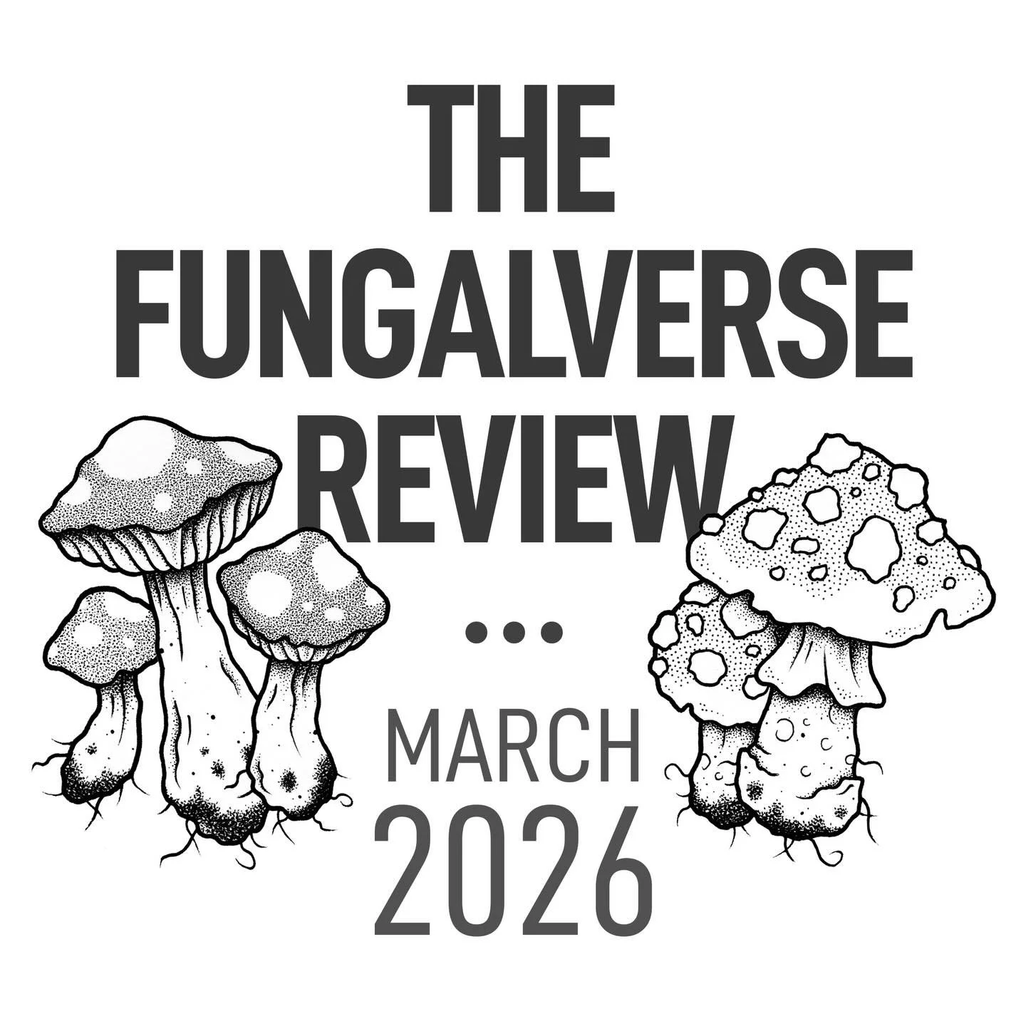 🍄 THE FUNGALVERSE REVIEW March edition is out TOMORROW 🍄
In this month&rsquo;s newsletter I chat about the A Murder Most Fungal cover reveal, two years of Mushroom Blues, as well as book recommendations (@jeremyszal + @mark___lawrence) &amp; more. 
