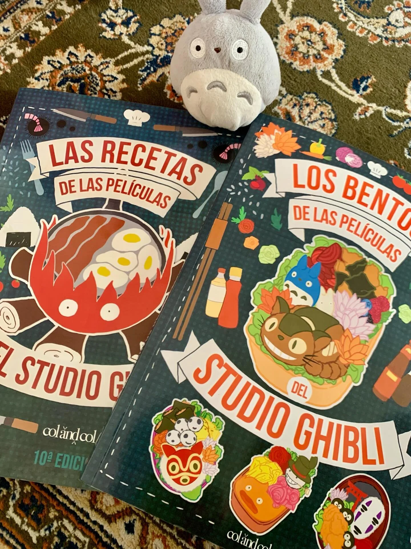 My oldest making me proud with these two picks at the bookstore today 😍 time for some Studio Ghibli inspired recipes and bento boxes (aka school snacks)!