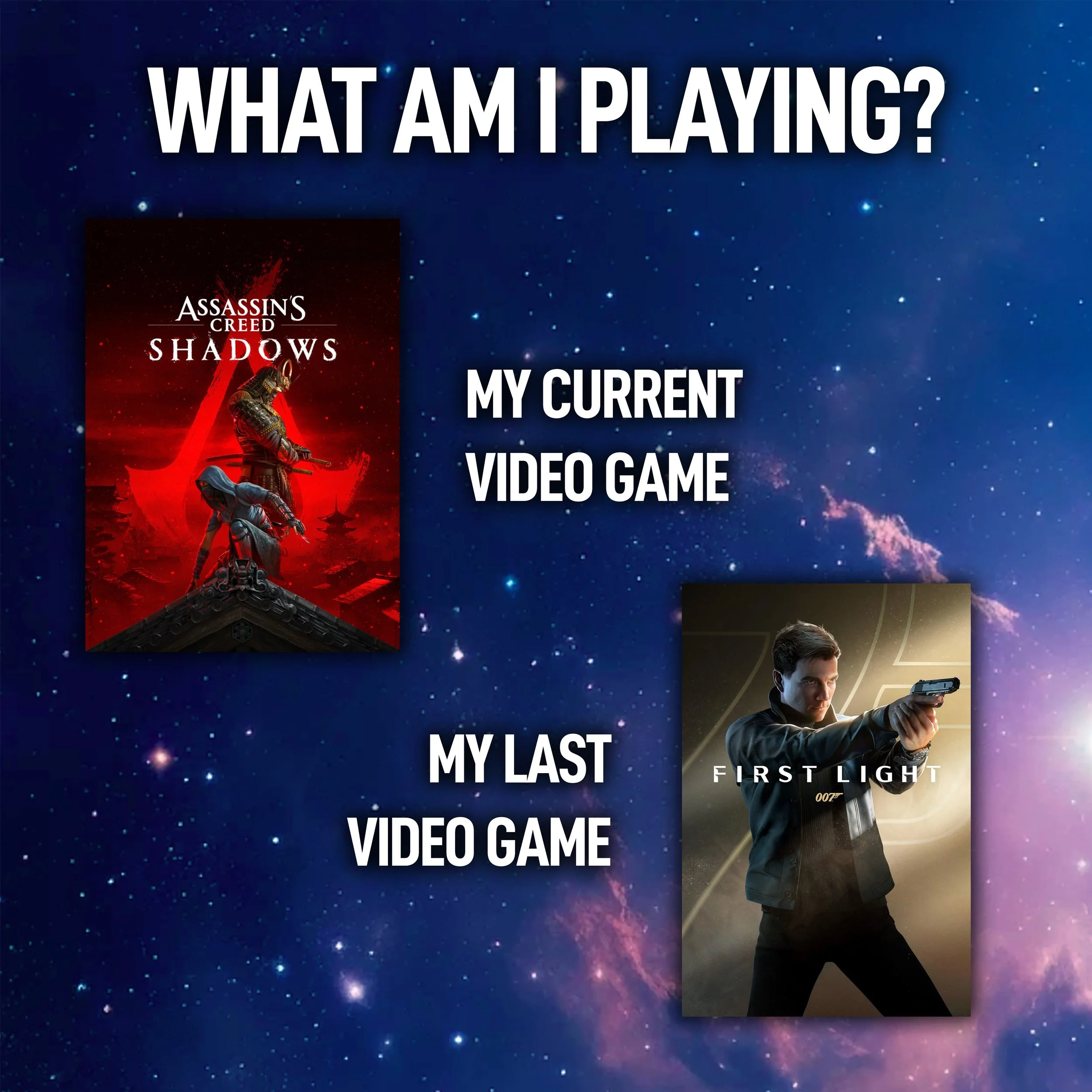 What are you all playing? I recently finished 007 First Light, which was sooooo much fun and had a great storyline. Now, I&rsquo;m giving Assassin&rsquo;s Creed: Shadows a second shot, cause the first time I tried it I got too busy with life stuff. B