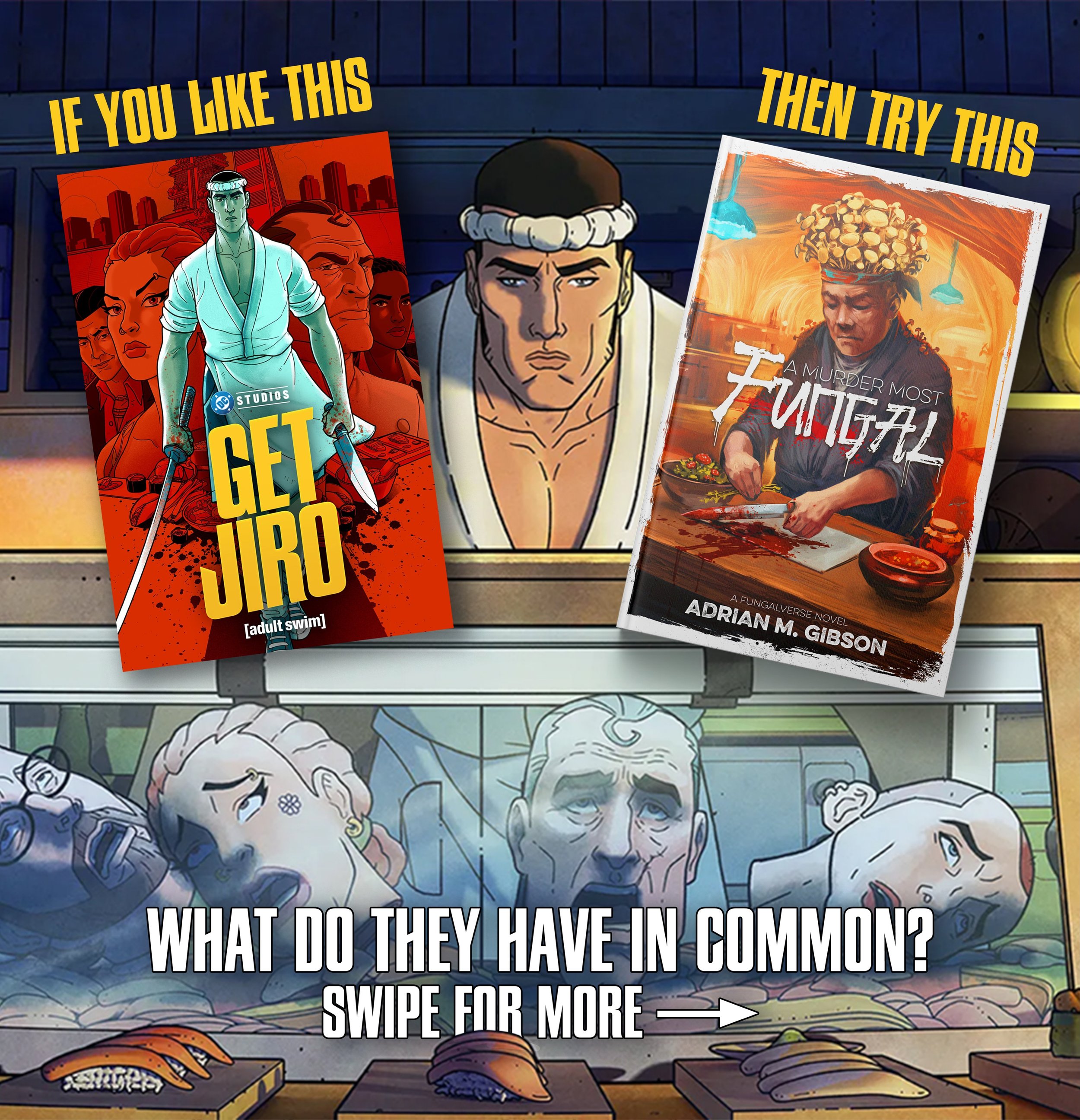 I&rsquo;ve been obsessed with the new animated show GET JIRO, a sushi chef crime thriller based on the fantastic Get Jiro! comics by the late, great Anthony Bourdain. Funny enough, there are a ton of parallels between the show and my Fungalverse stan
