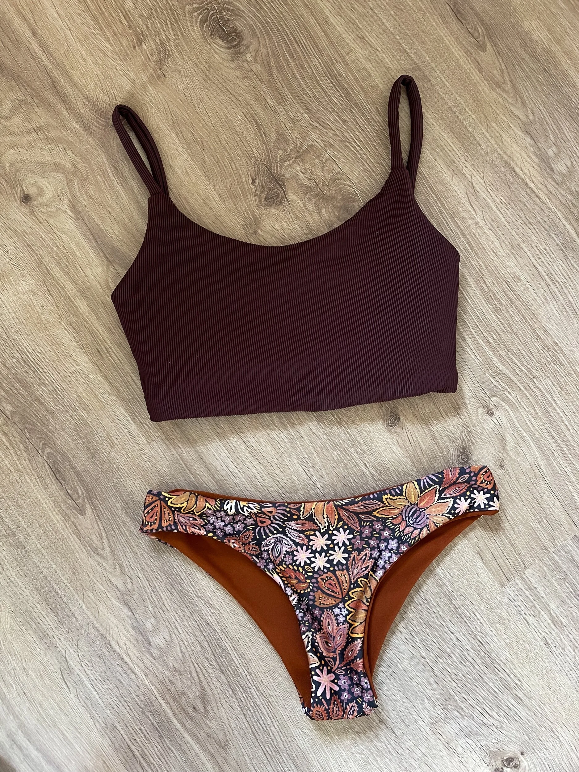 Drift Top in Ribbed Mocha