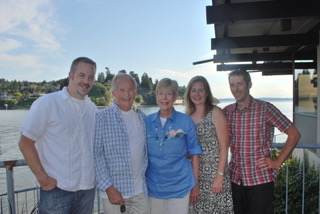 Jerry with his wife and three children