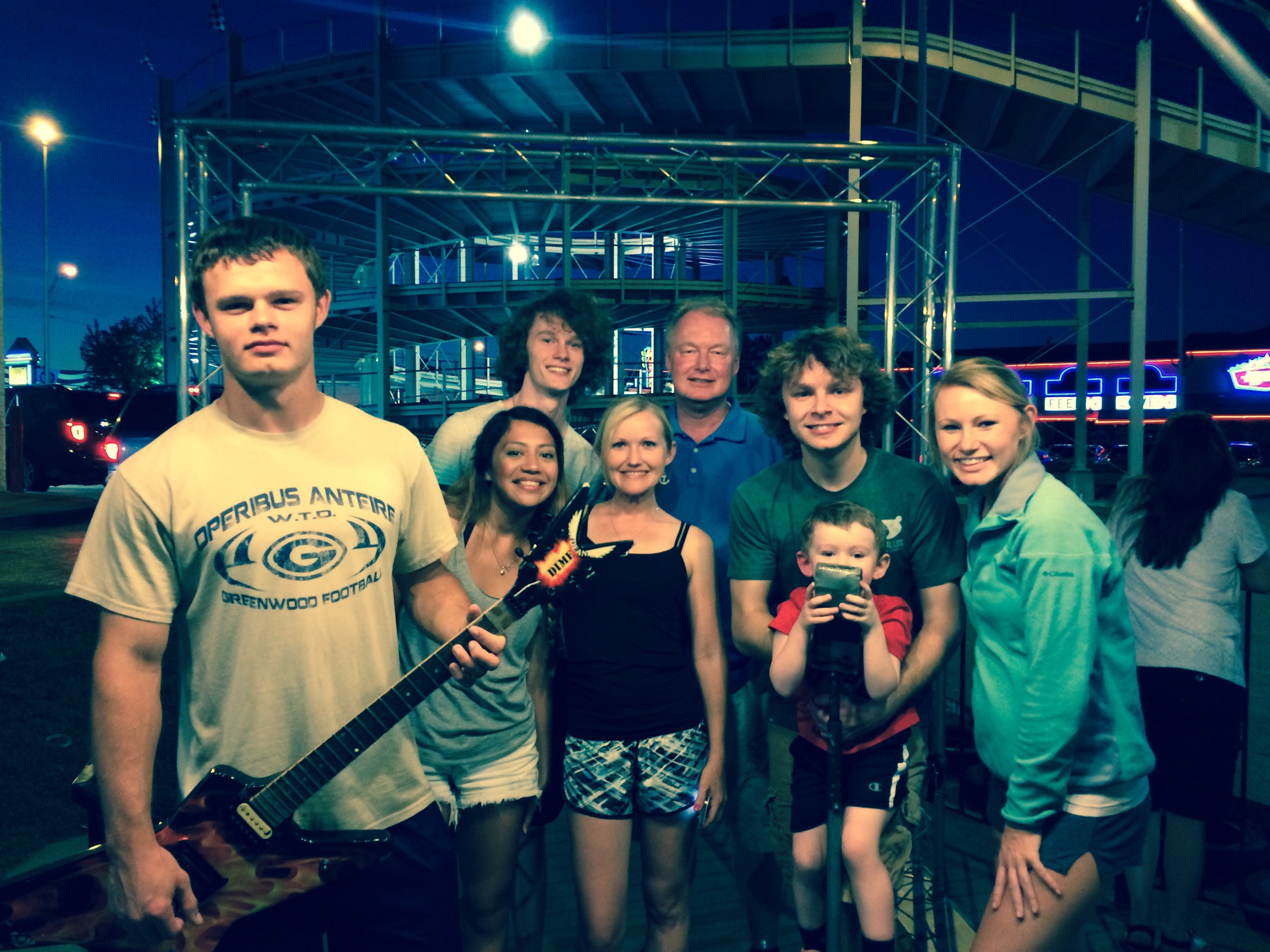Best go-kart track ever. (Side note: It was rock-and-roll themed.)