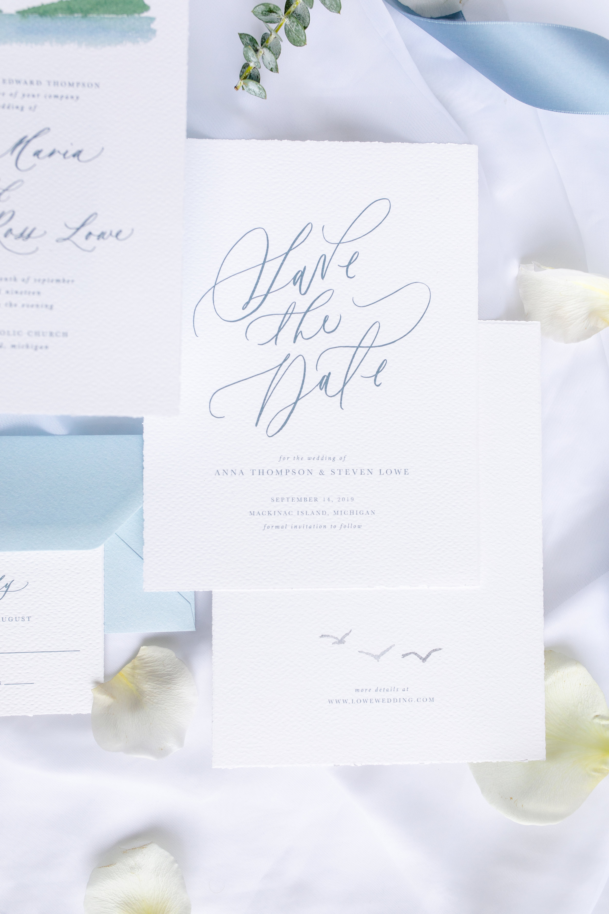 Fine Art Destination Wedding Invitations Watercolor