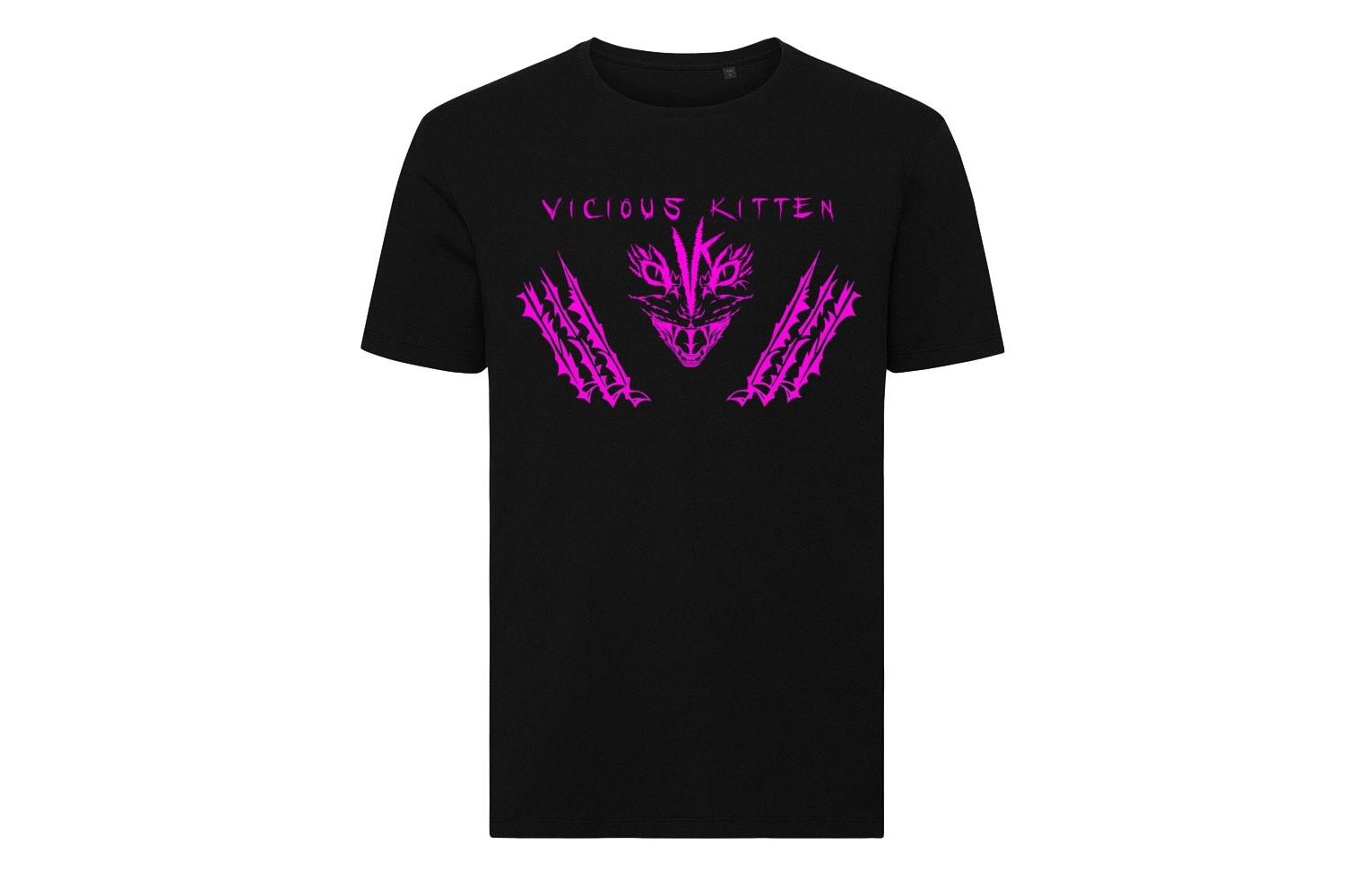 Vicious Kitten Pink Logo T-Shirt £12