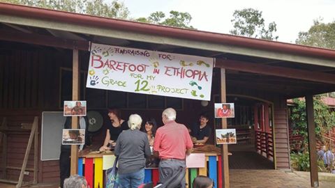 Mari fundraising at the Samford Valley Steiner School