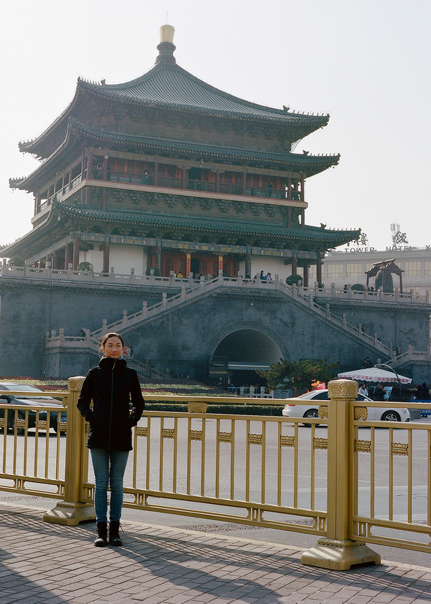 Me at the Bell Tower in Xi'an, 2017