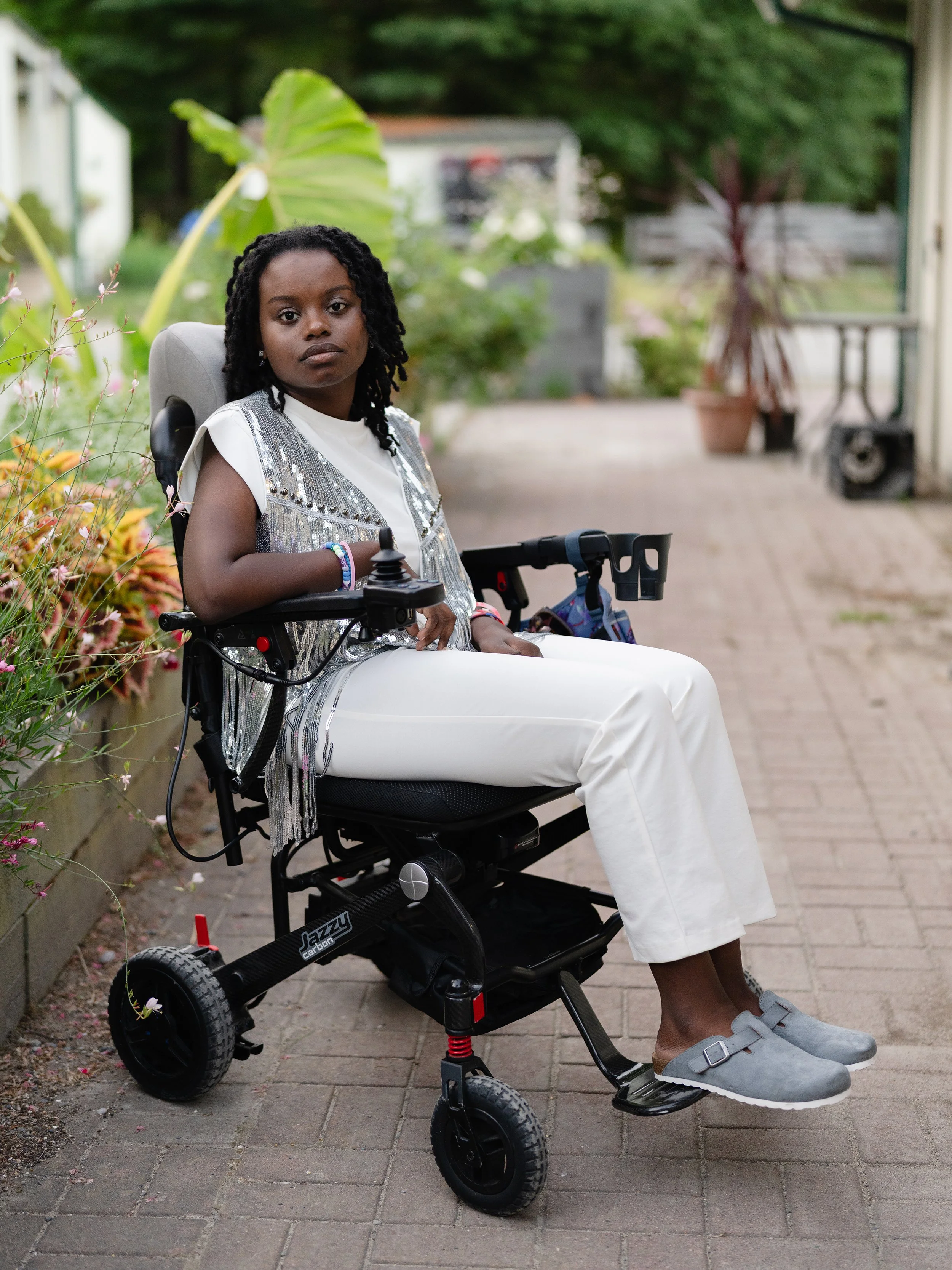 Micah Johnson, 20, experienced her first A.L.S. symptoms while still in high school.