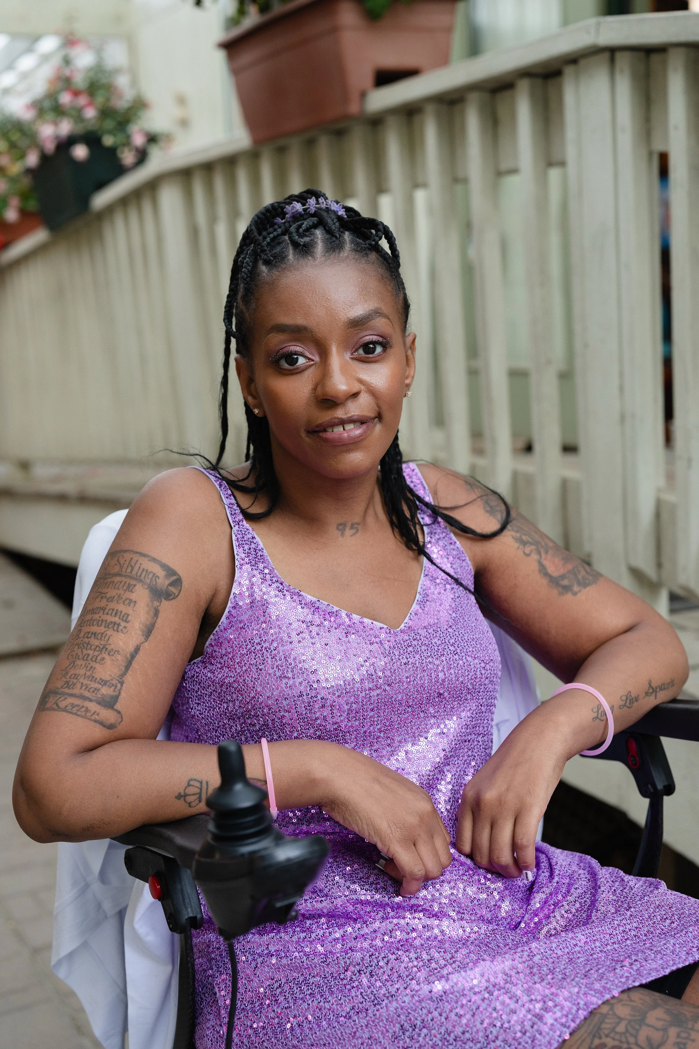 A'Tileana Gipson, 29, has two children and started a line of merchandise called "KissMyALS" to raise awareness.
