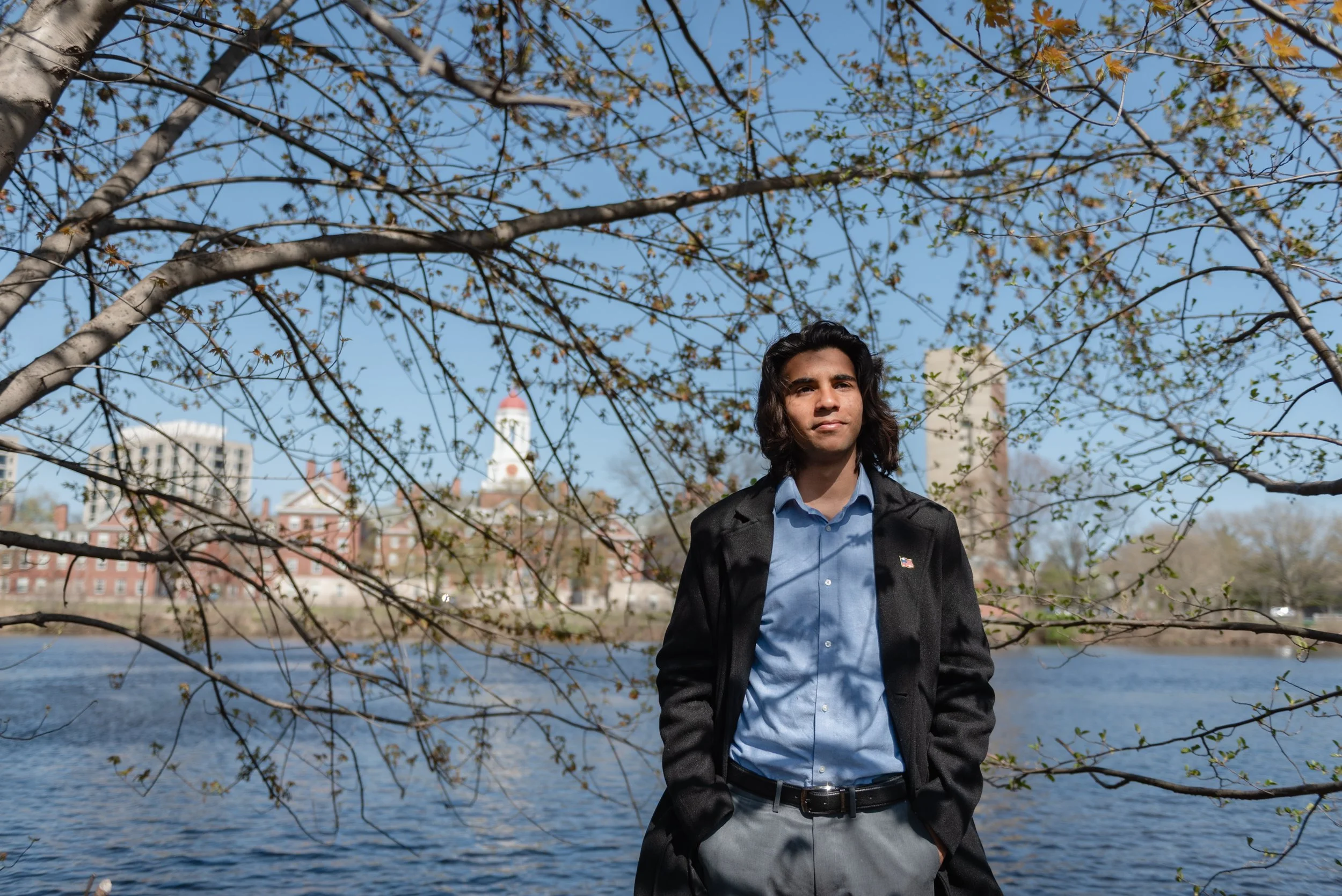 Abdullah Shahid Sial, the undergraduate student body co-president at Harvard, who has been especially outspoken as his international student status is threatened.