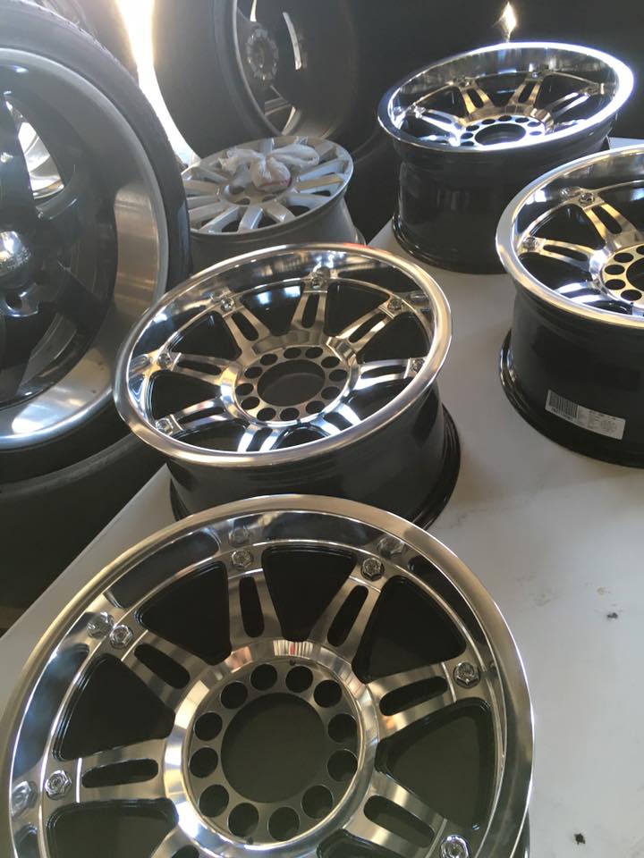 A wide selection of rims and wheels