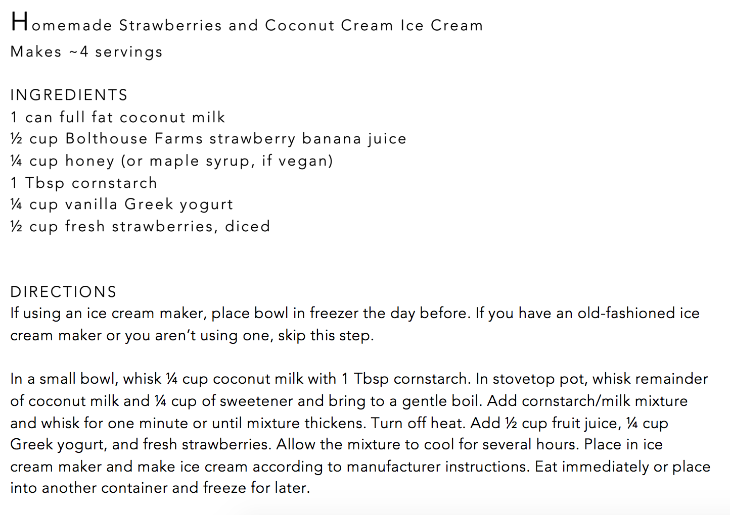 Homemade Strawberries and coconut cream ice cream- vegan, dairy free