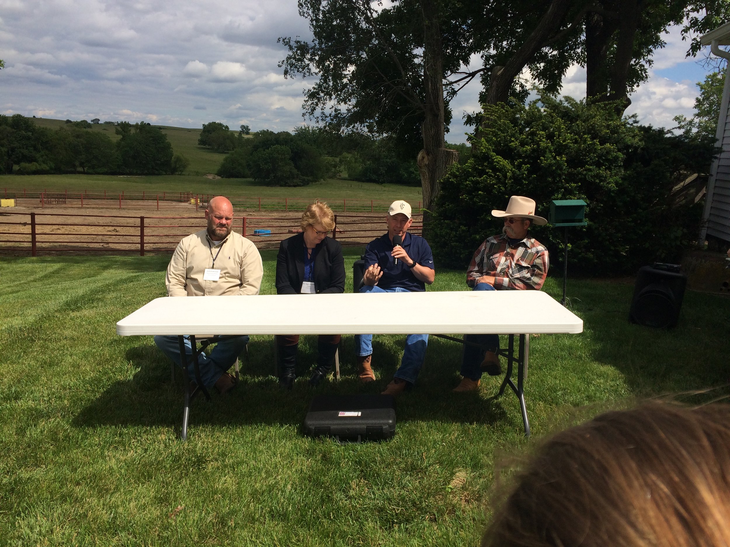 The beef panel we had the privilege of asking questions to
