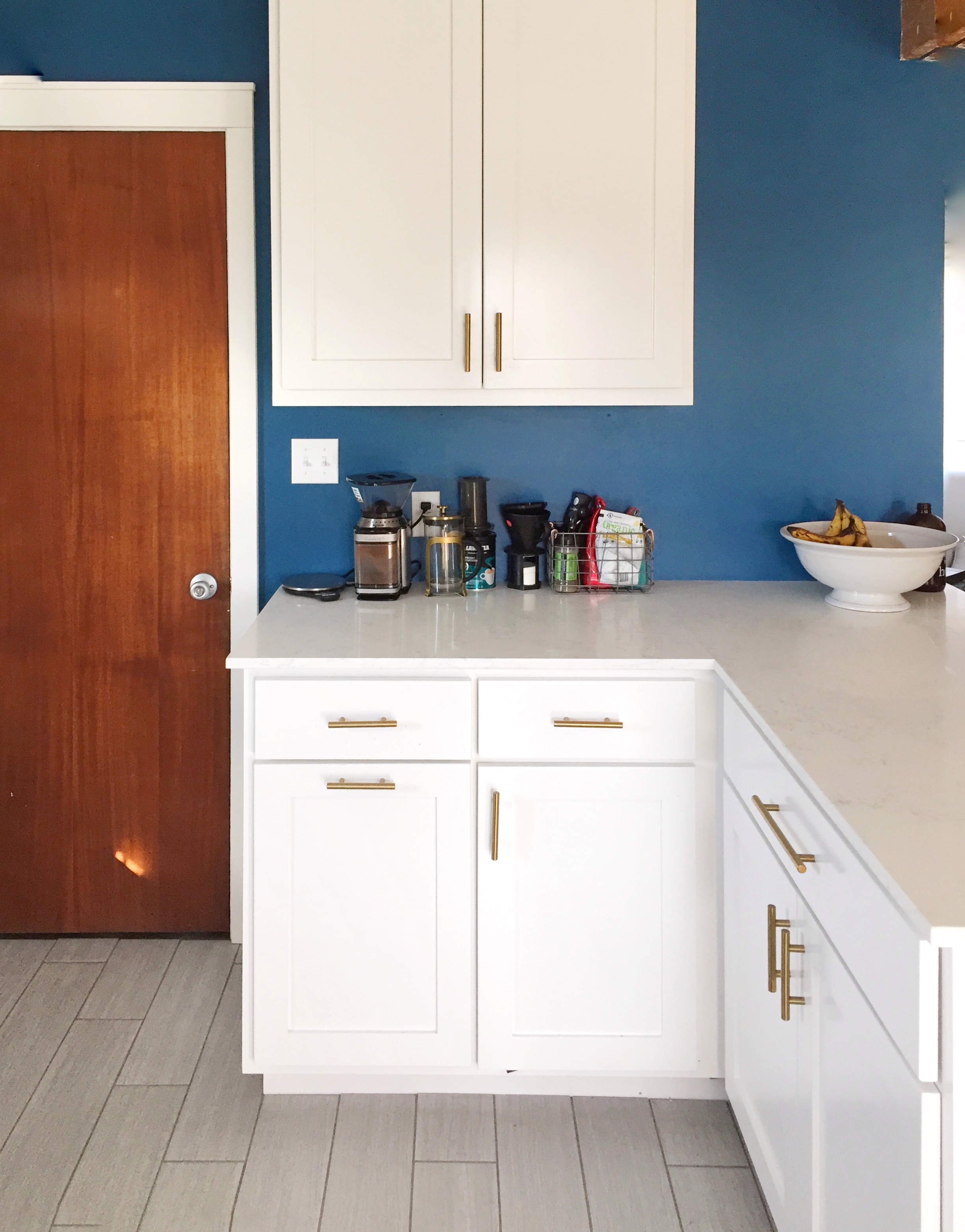 This area of cabinets is completely new…before, it was just a corner of walls