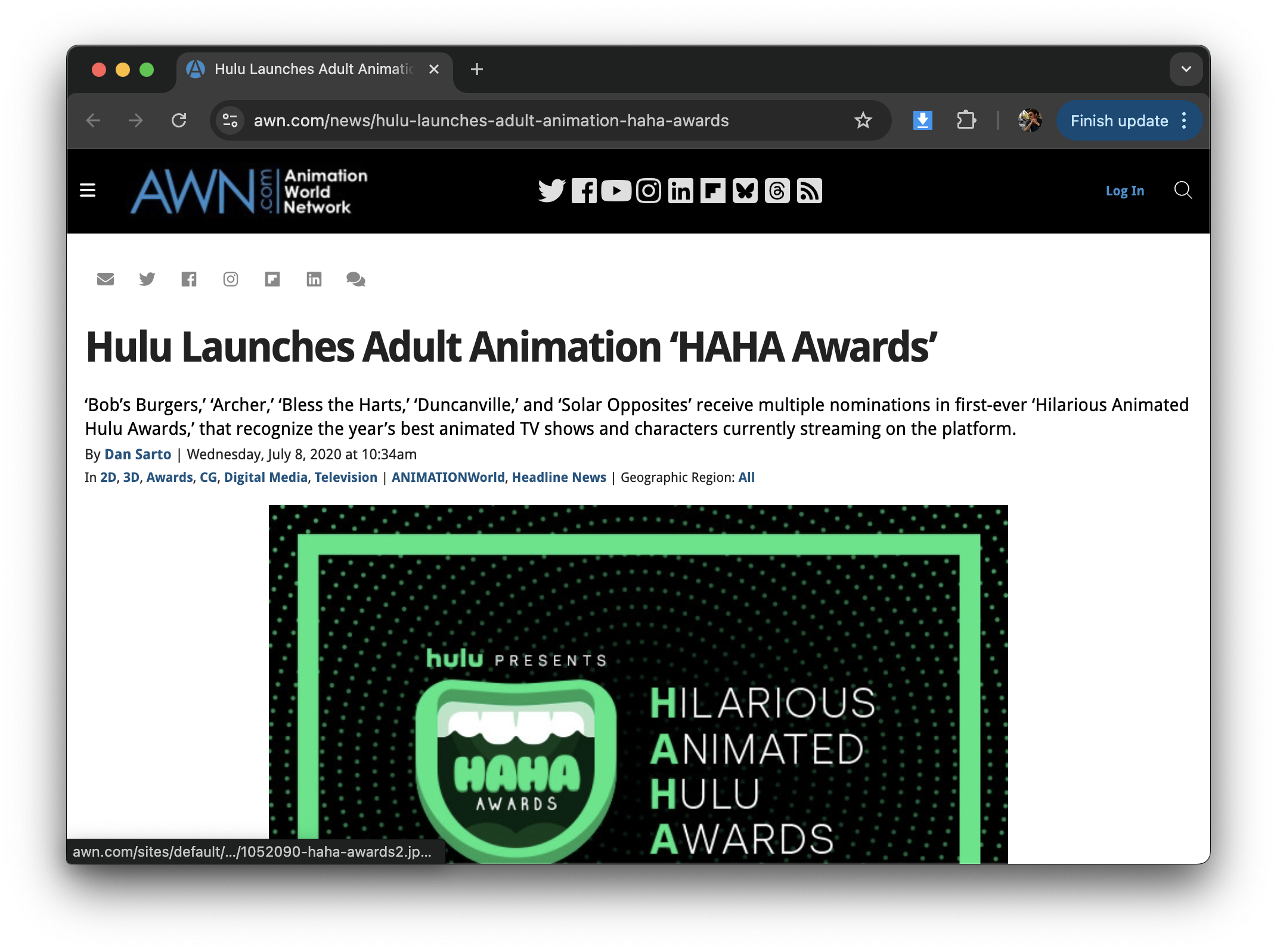 HAHA Awards original campaign asset 2