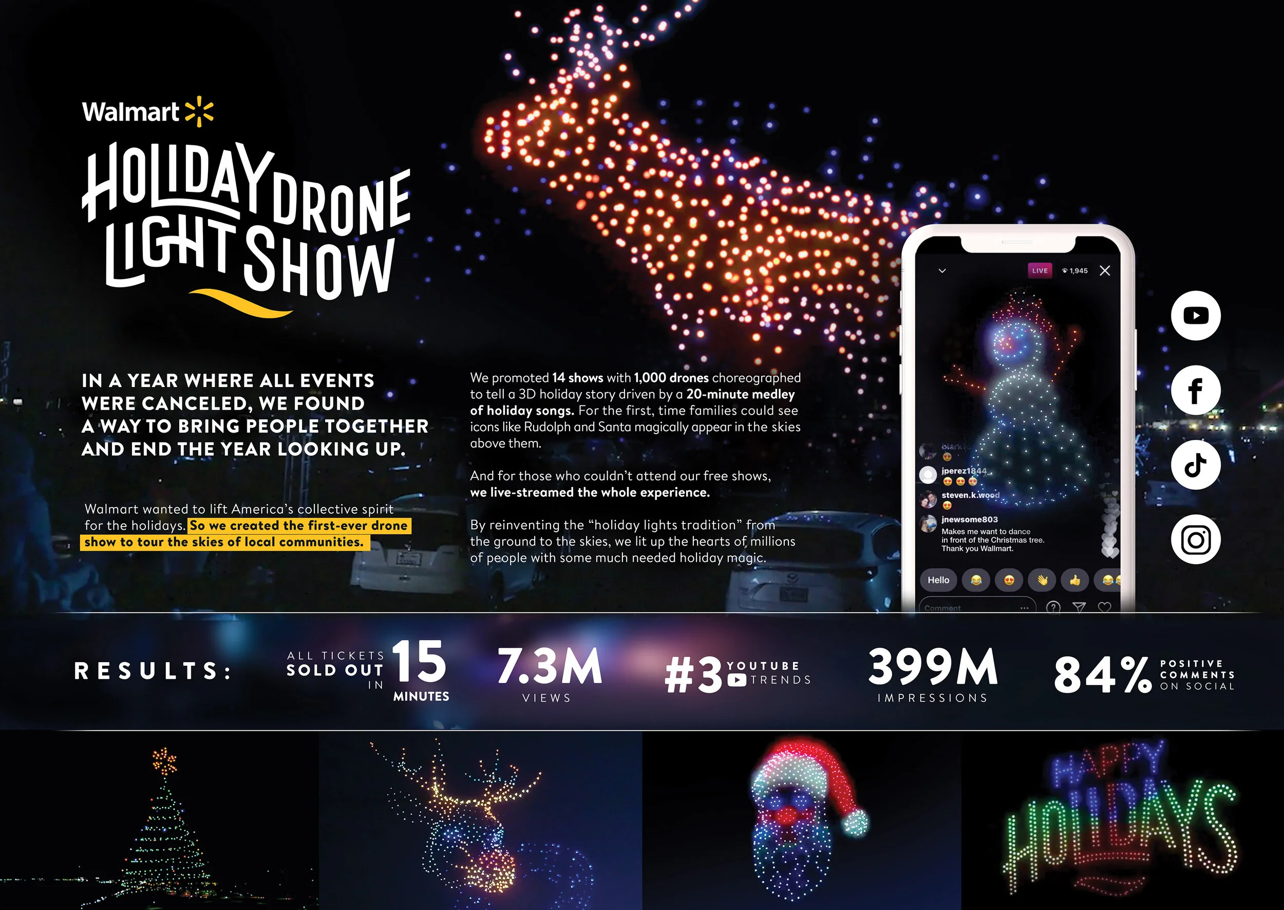 Walmart Holiday Drone Tour campaign image