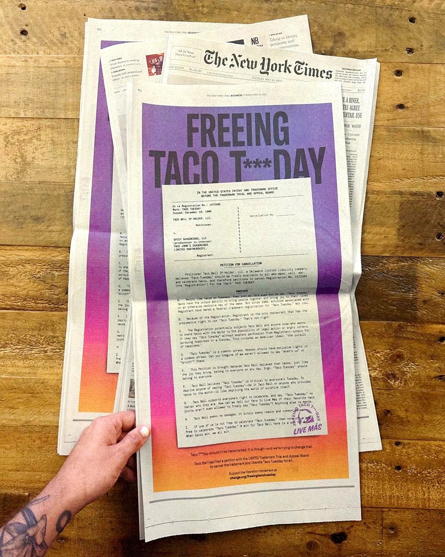 Taco Tuesday campaign press