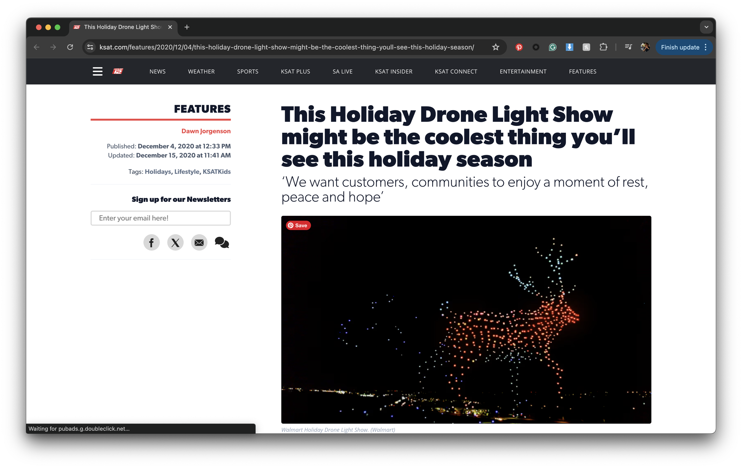 Walmart Holiday Drone Tour campaign image 2