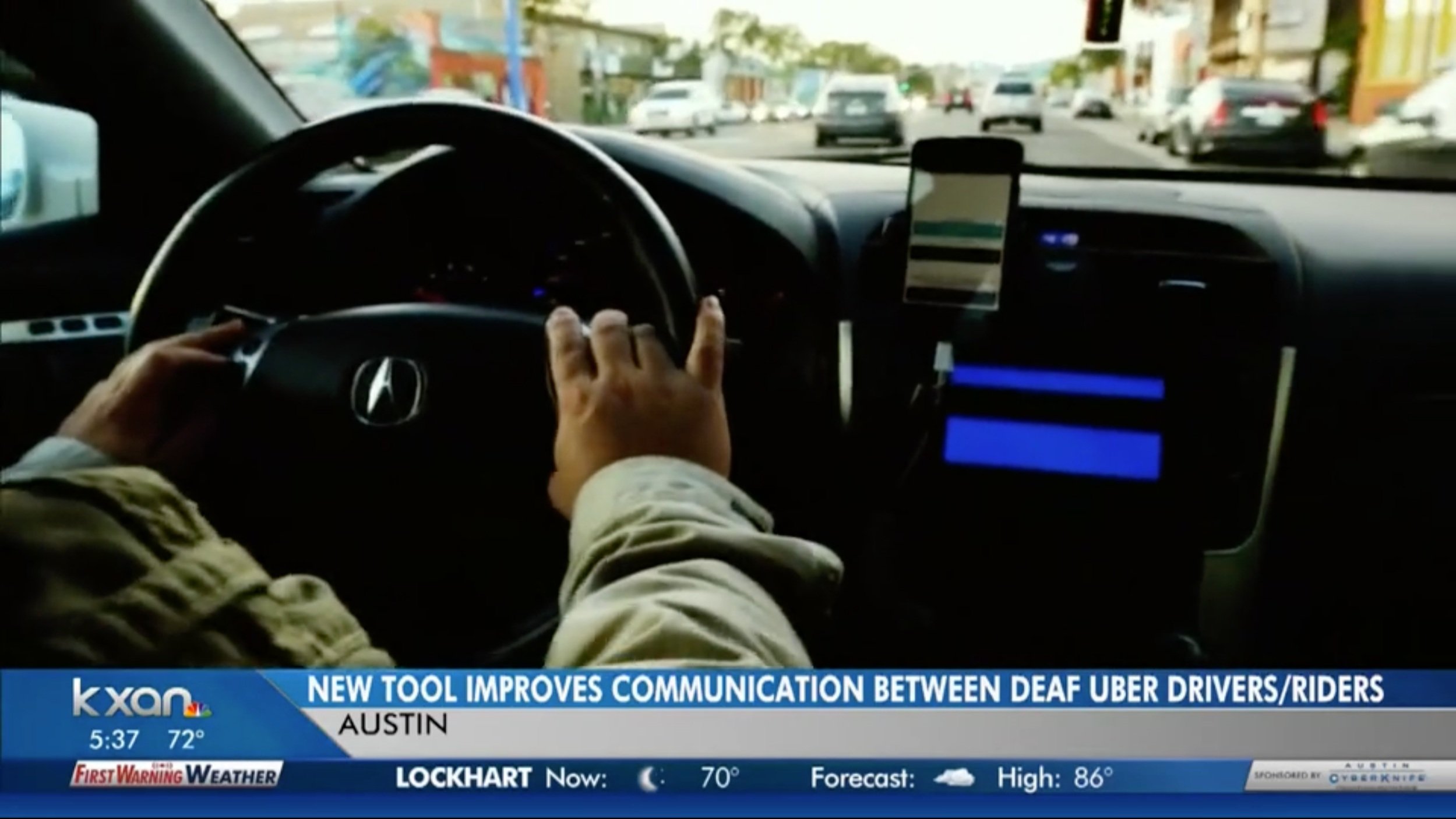 Local news coverage of Uber Sign Language