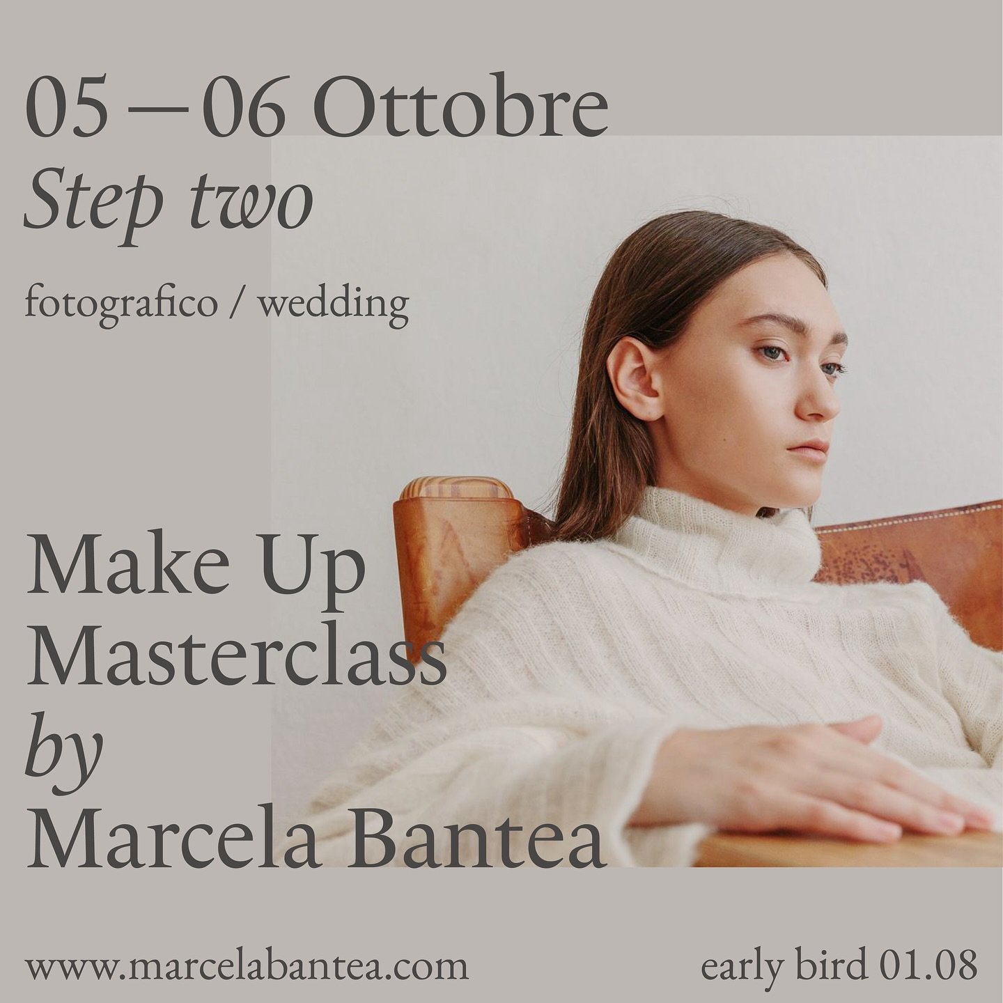 STEP TWO di un percorso intero da SETTEMBRE A NOVEMBRE 2024 a #Padova 

Felice e grata di annunciare questo nuovo inizio! 

Ogni volta &egrave; diverso, cos&igrave; stimolante e creativo per ogni partecipante, che sia corsista, collaboratore, modella