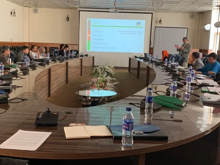 Commission coordinator dr. said habib Arwal presents the report