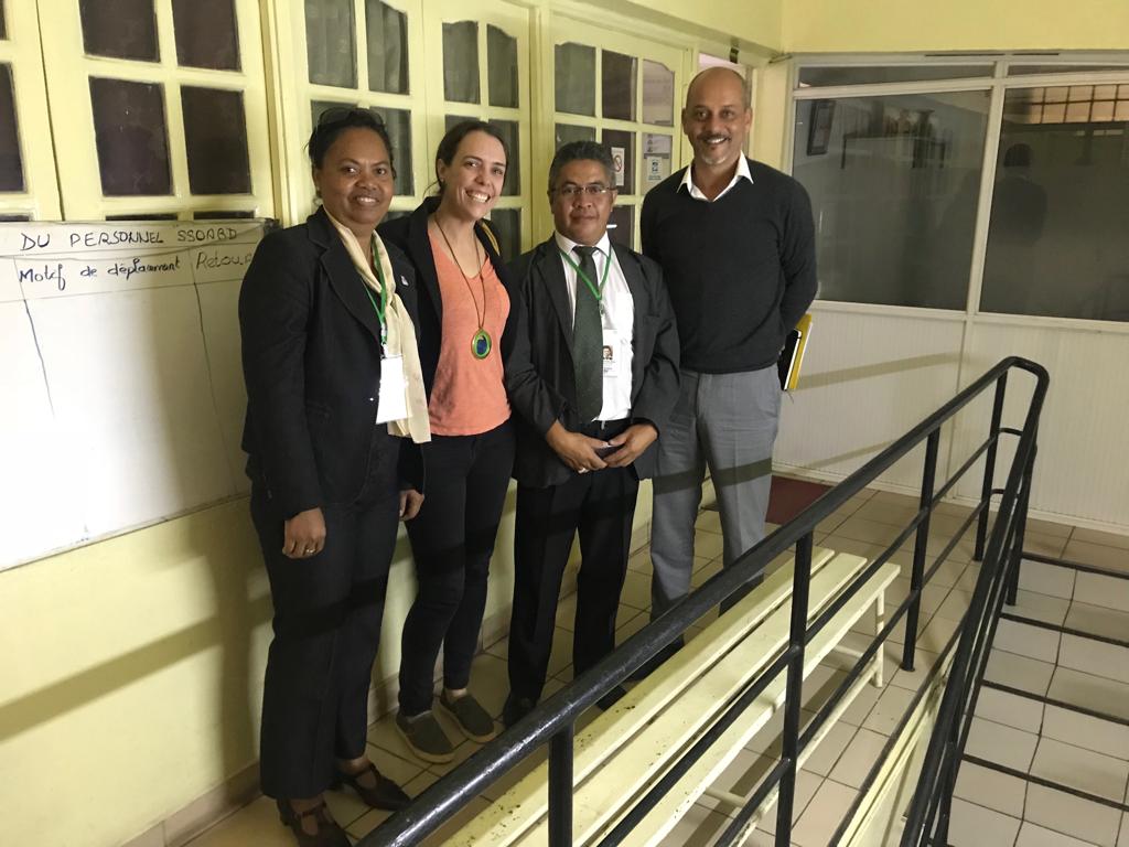 This picture was from a visit in May 2019 - prior to the start of the COmmission includes Emily Wroe, Dr Vincent, Dr Ali, (Formerly of PILOT)