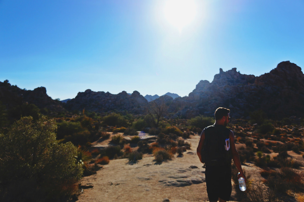   We took a hike at around noon  &nbsp;in Joshua Tree National Park and were OK with lots of water.&nbsp; Surprisingly, it wasn't as hot in the Mojave Desert.&nbsp; In Death Valley however, we felt we couldn't breathe when standing still.  