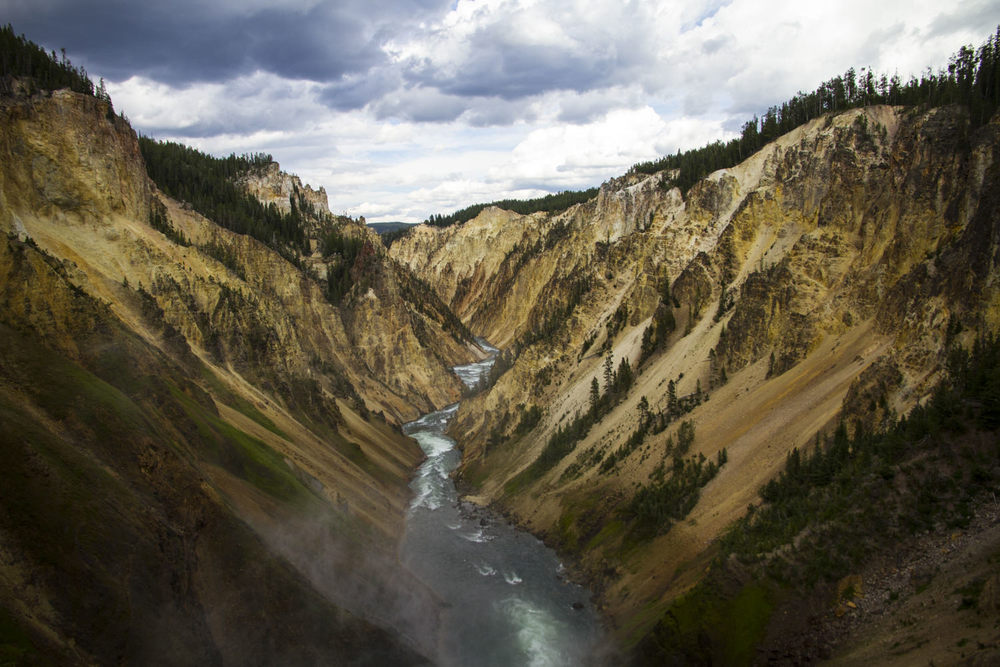  The incredibly breathtaking  Lower Falls and Grand Canyon of Yellowstone . &nbsp;Literally jaw dropping. 