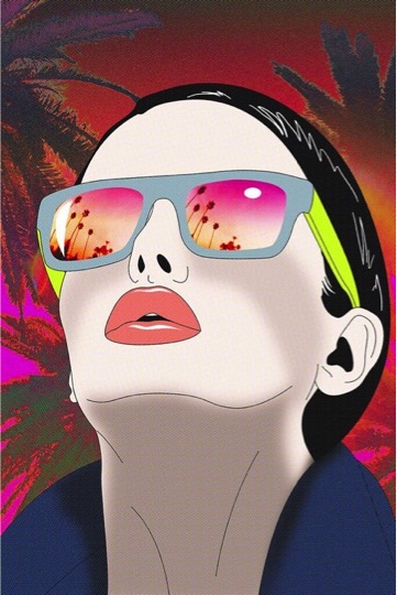 -Digital Art Mark Baker-Sanchez work titled "Ms Hollywood" 