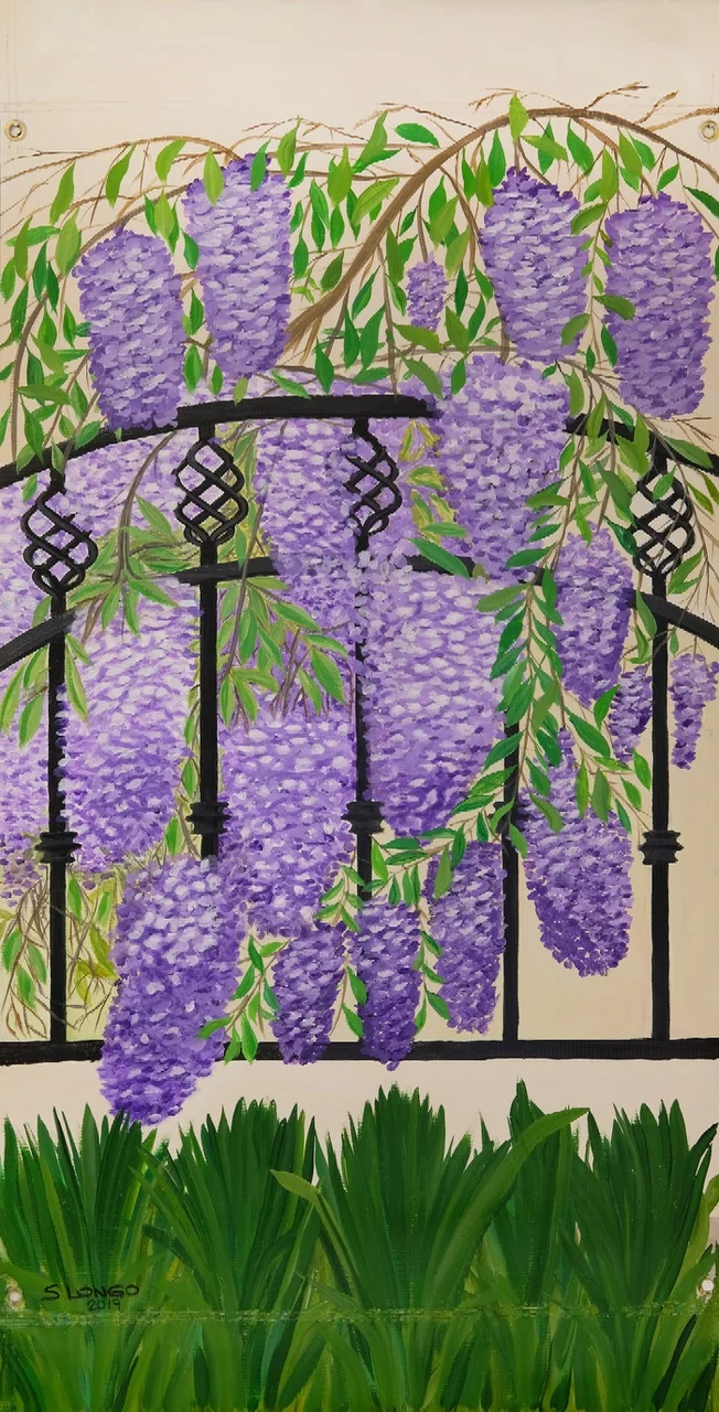 Oak Street - Guide ID 19 - "Wisteria" by Sue Longo