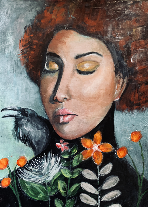 NINCOL009 - Raven Medicine - A painting by Nina Collosi-Martinez.png