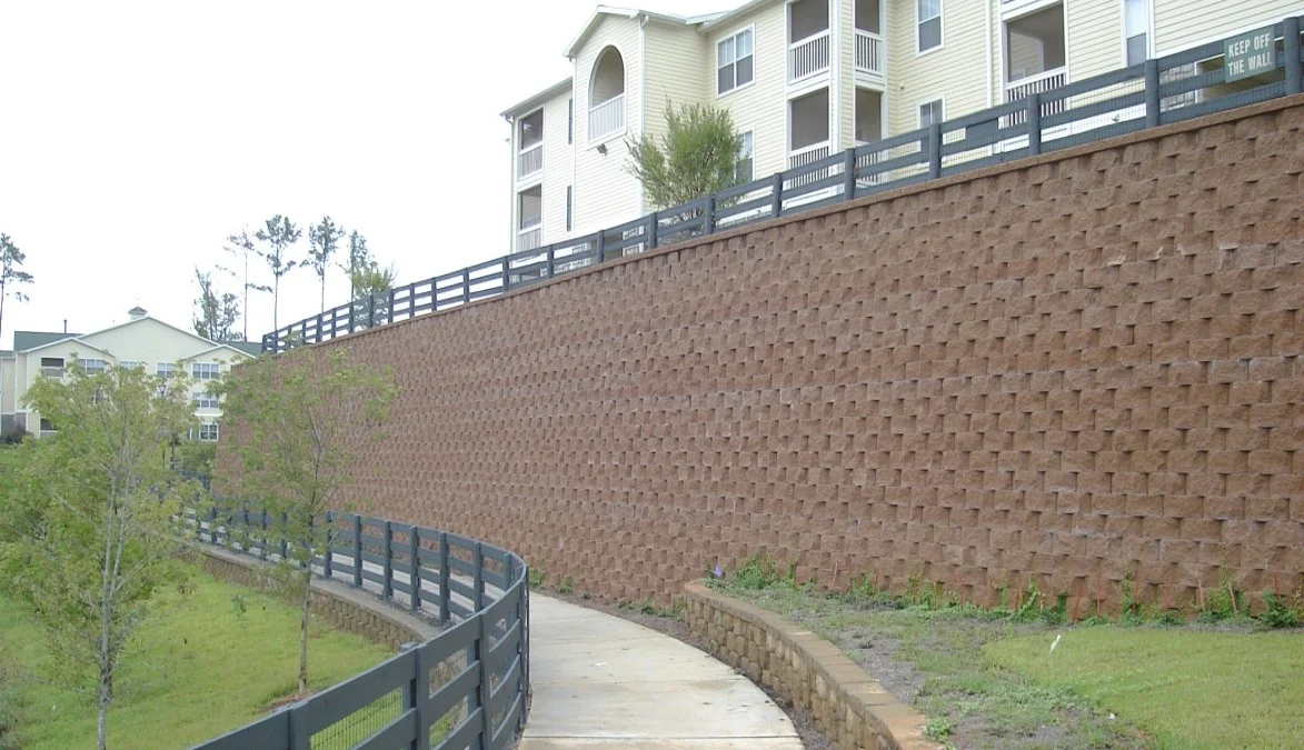 Soil Nail Retaining Wall with Segmental Block Facing