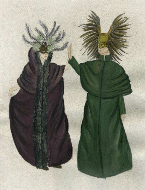Masked Revelers