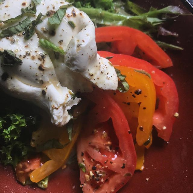 Fruits of the season 🍅🧀🌿
#burrata #caprese #heirloom #tomatoeverything #smallplates #appalachiaeats #cheeseplease #deckdining @martingallowaycec