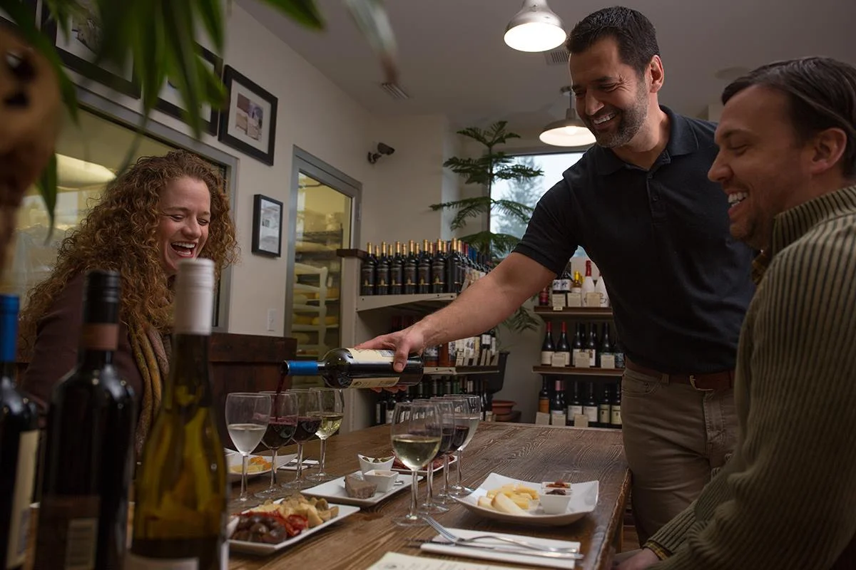 Wine & Cheese Pairing experience at FireFly Farms Creamery, photo from FireFly Farms