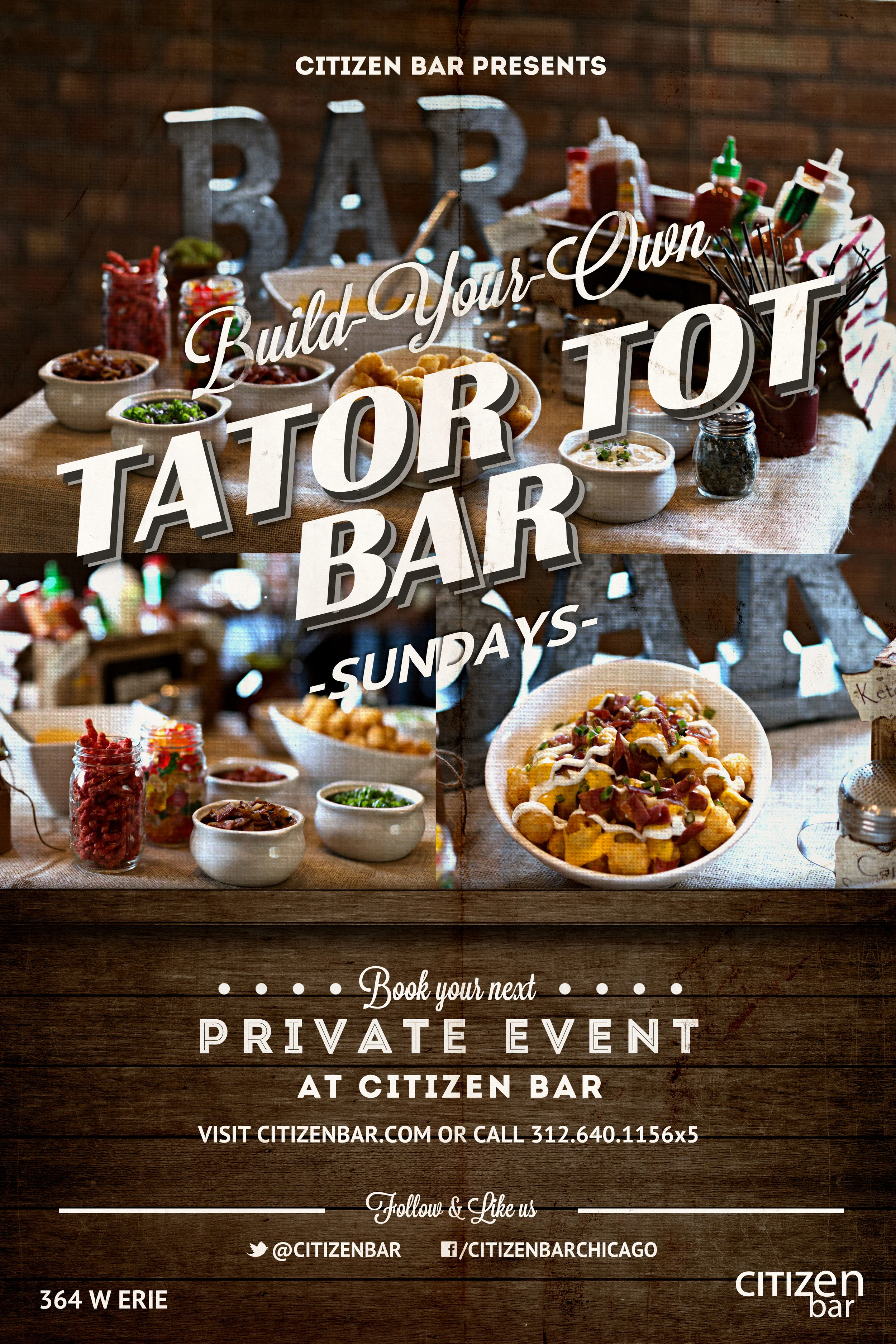 Build your own Tator Tot Bar
