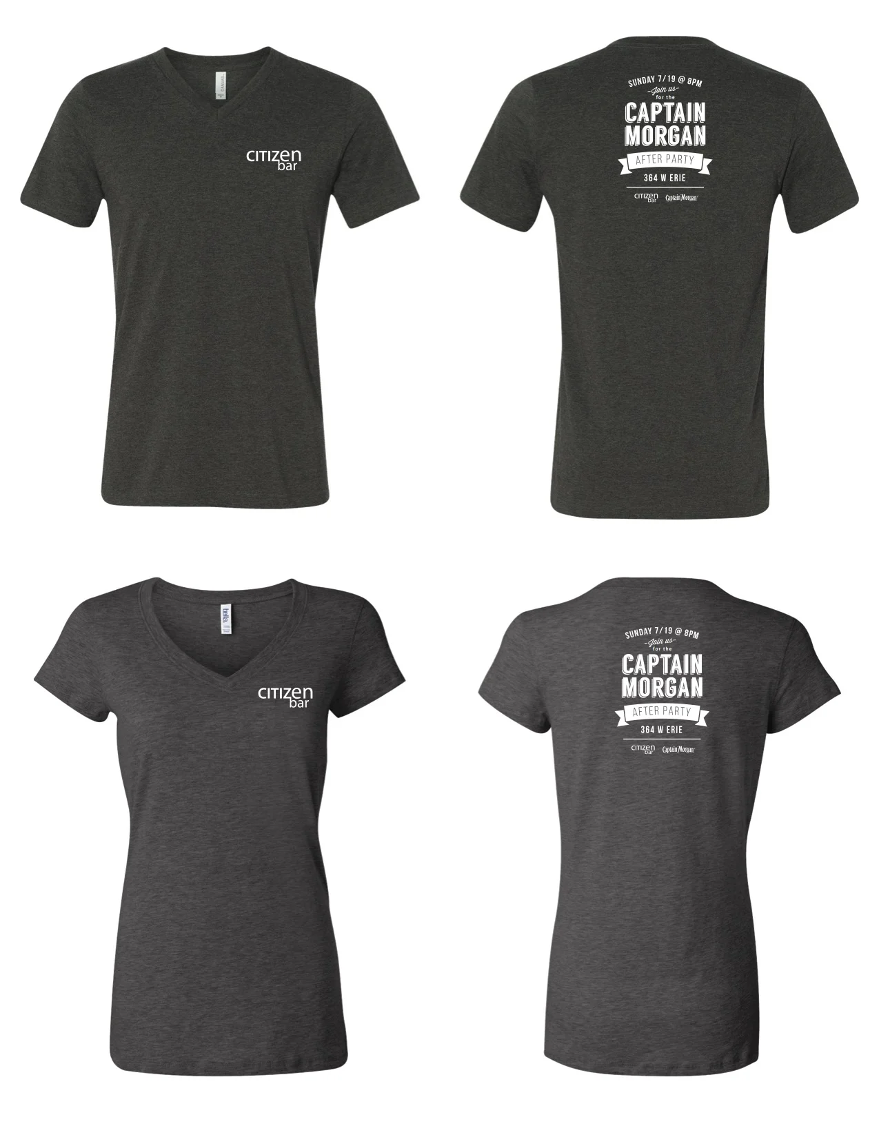 Captain Morgan After Party T-shirt Designs