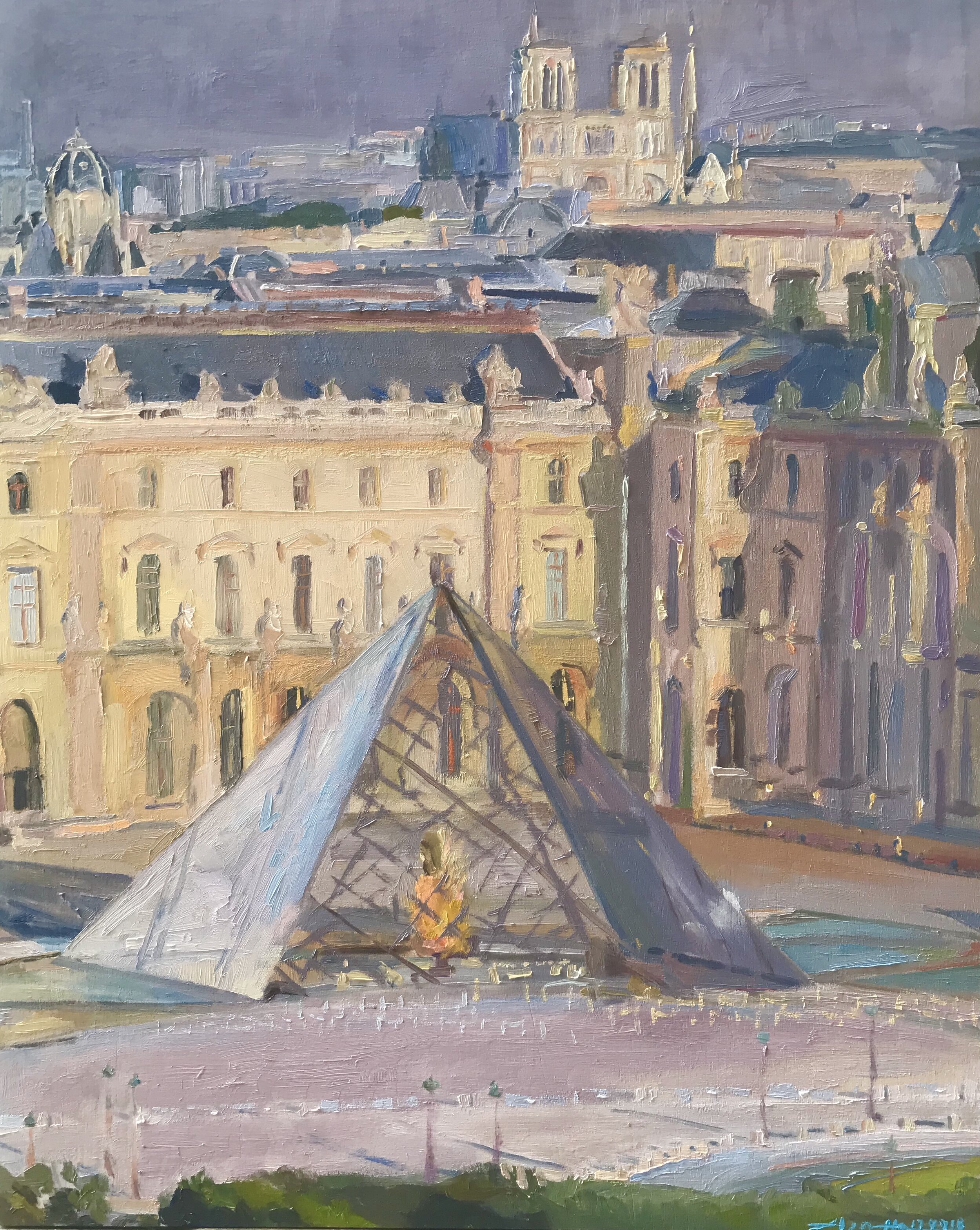 Louvre and Notre Dame