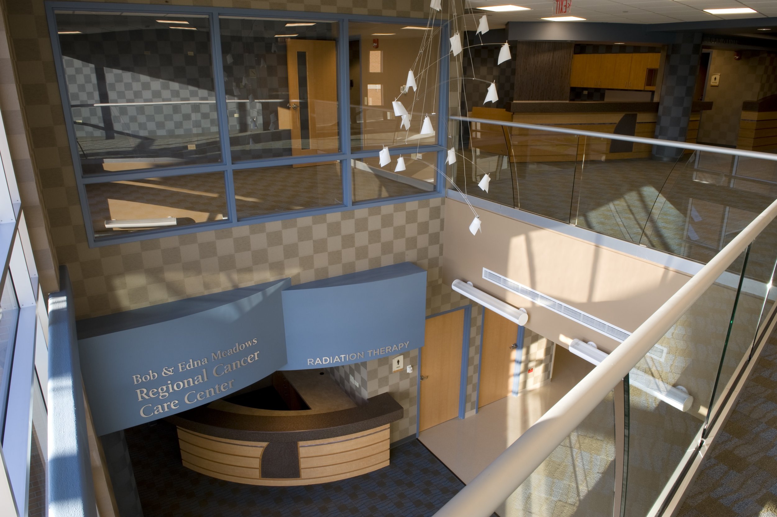 The entryway atrium.