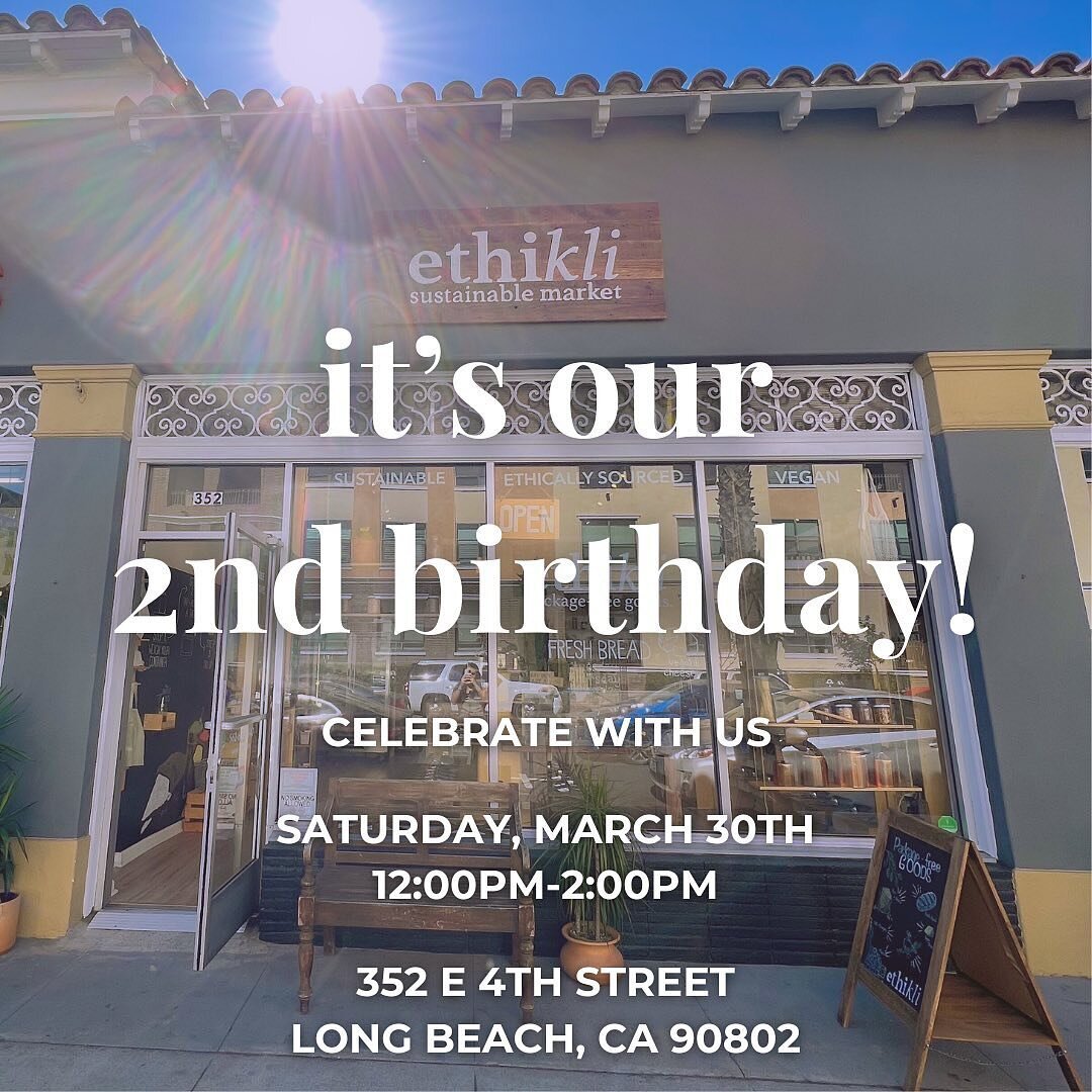 Repost from @ethikli 
🎂We&rsquo;re turning 2!!! 🥳

I guess time really does fly when you&rsquo;re having fun 🥰 We can&rsquo;t believe it has now been TWO YEARS since we opened up Long Beach&rsquo;s FIRST package-free, ethical, and vegan grocery st